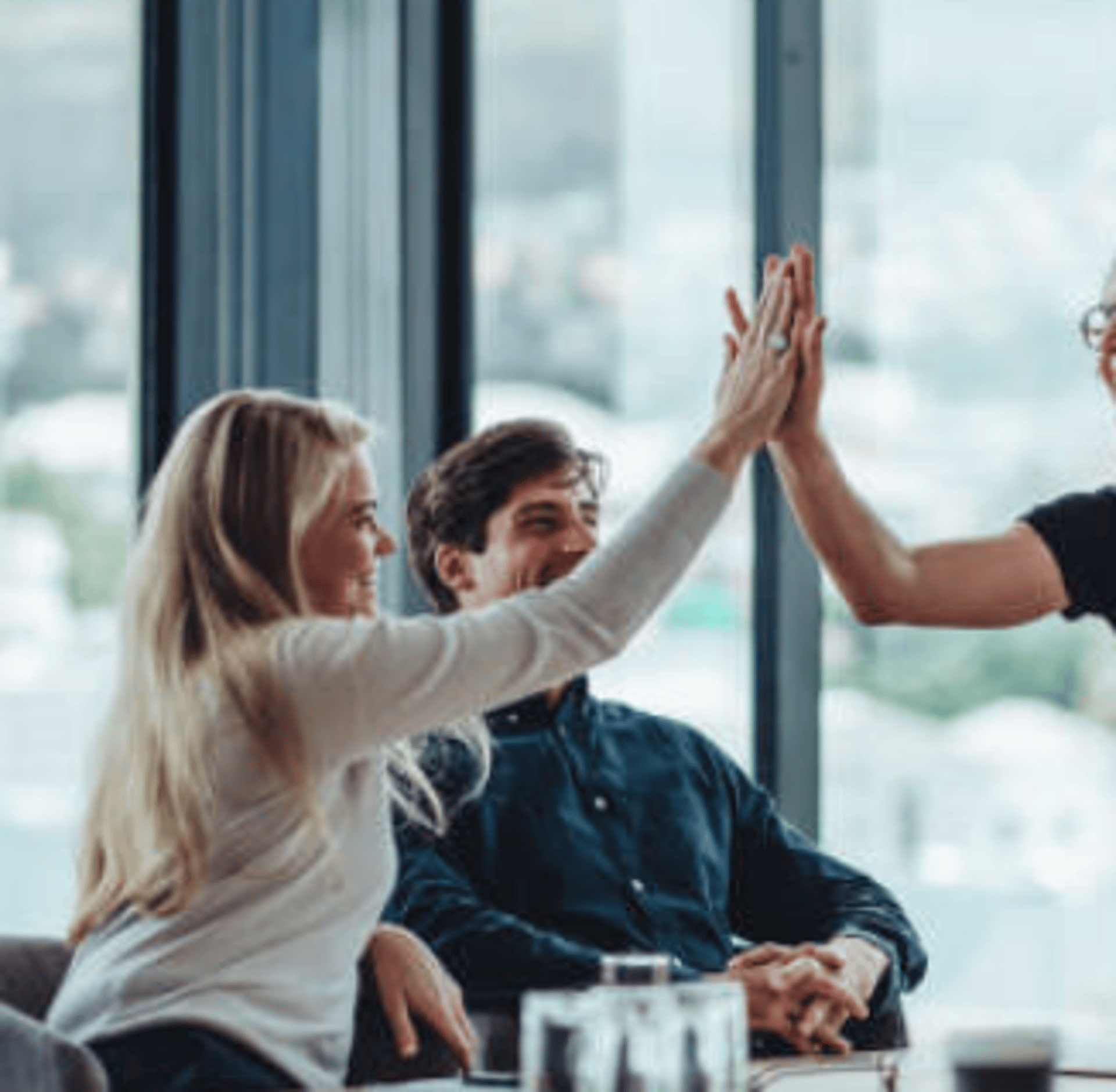 red blue and black abstract painting