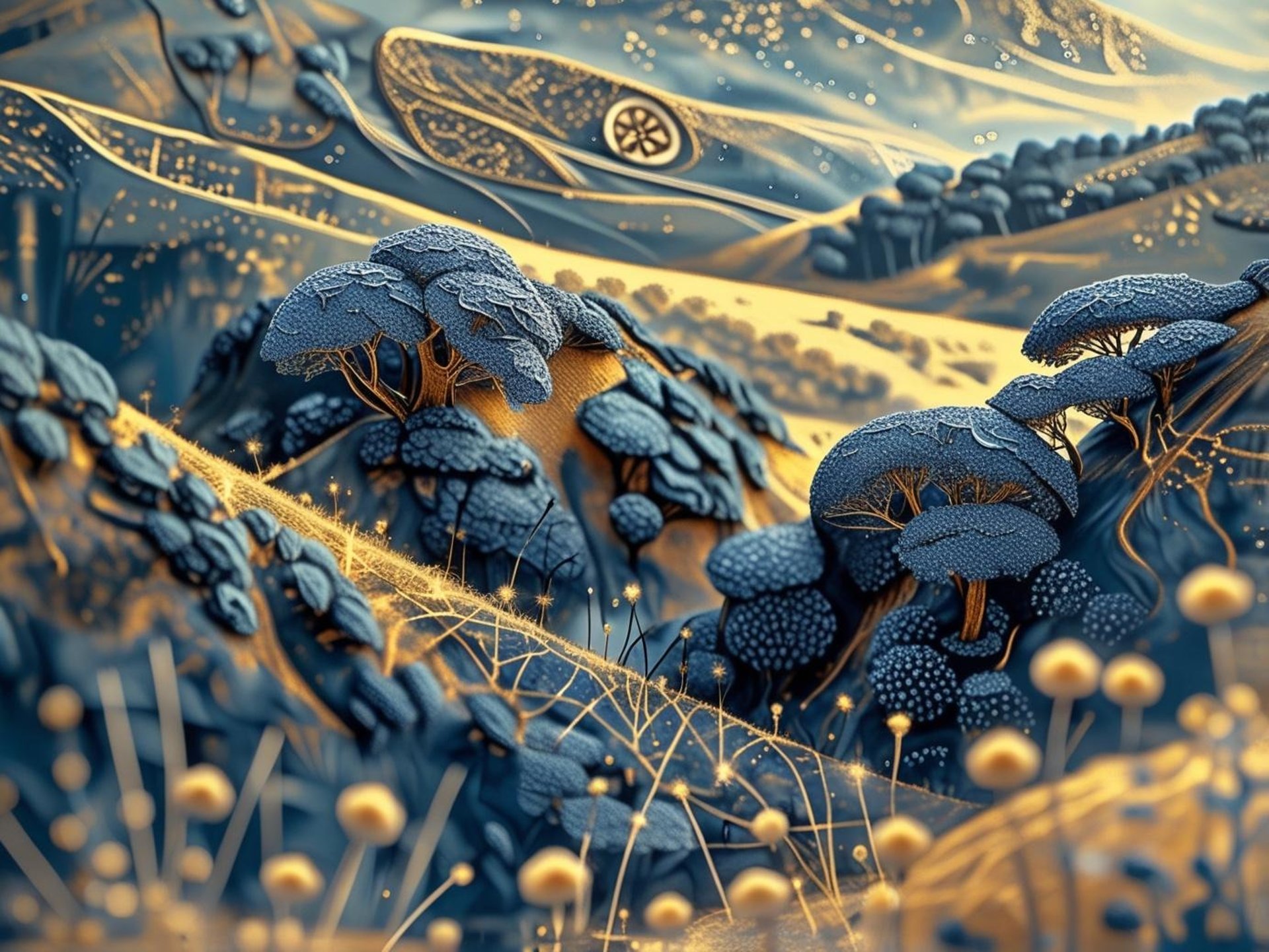 black blue and yellow textile