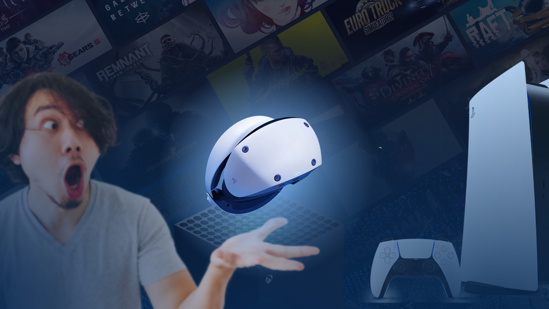 a person playing a video game on a laptop