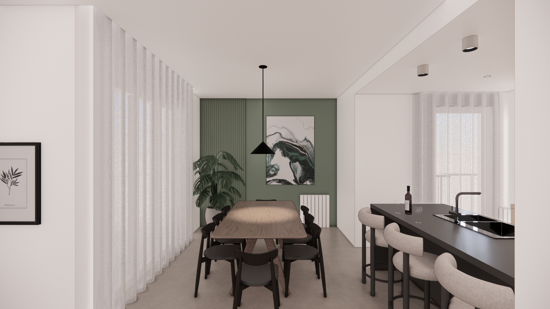 an abstract photo of a curved building with a blue sky in the background