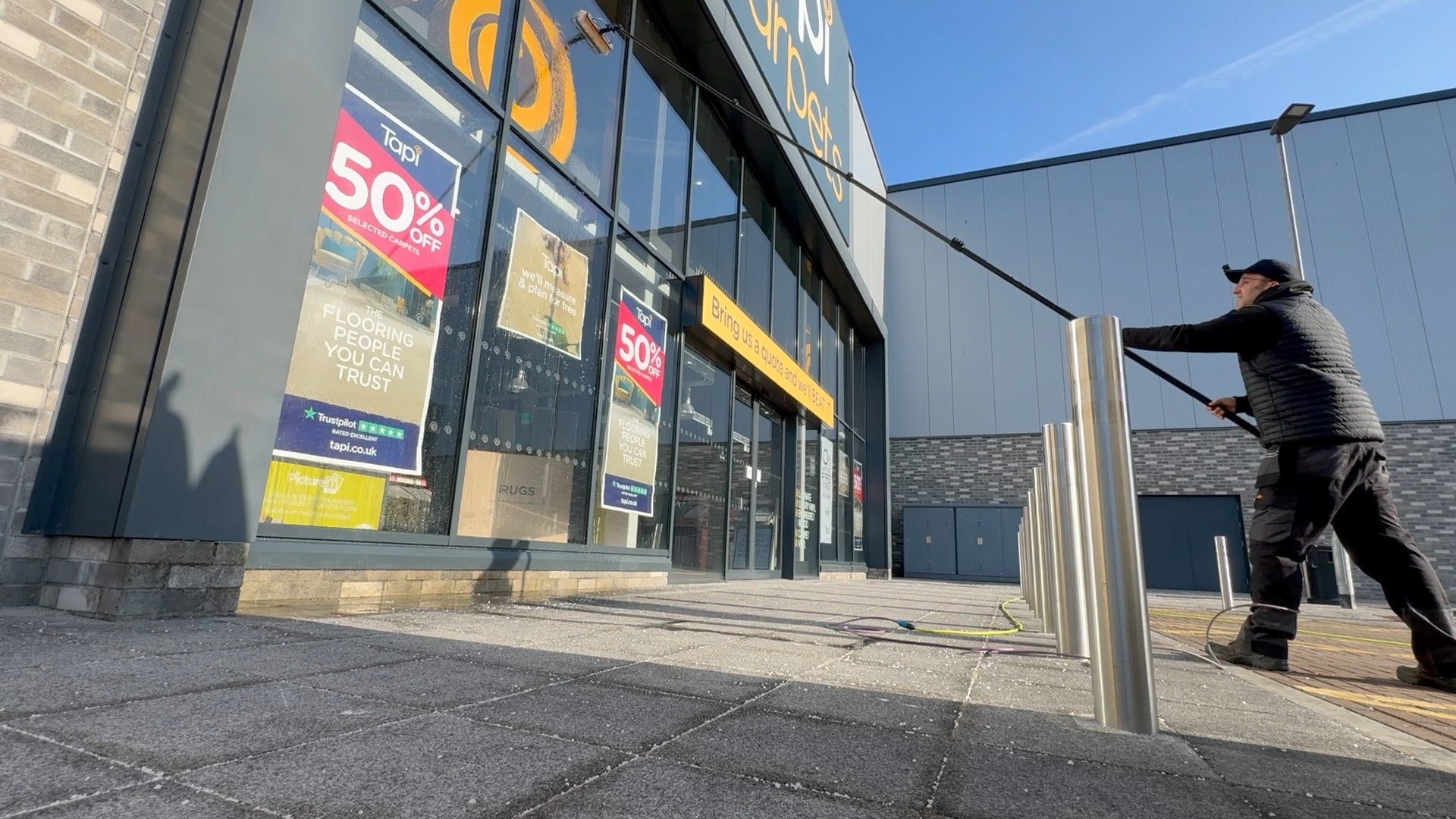 black and brown leather padded tub sofa