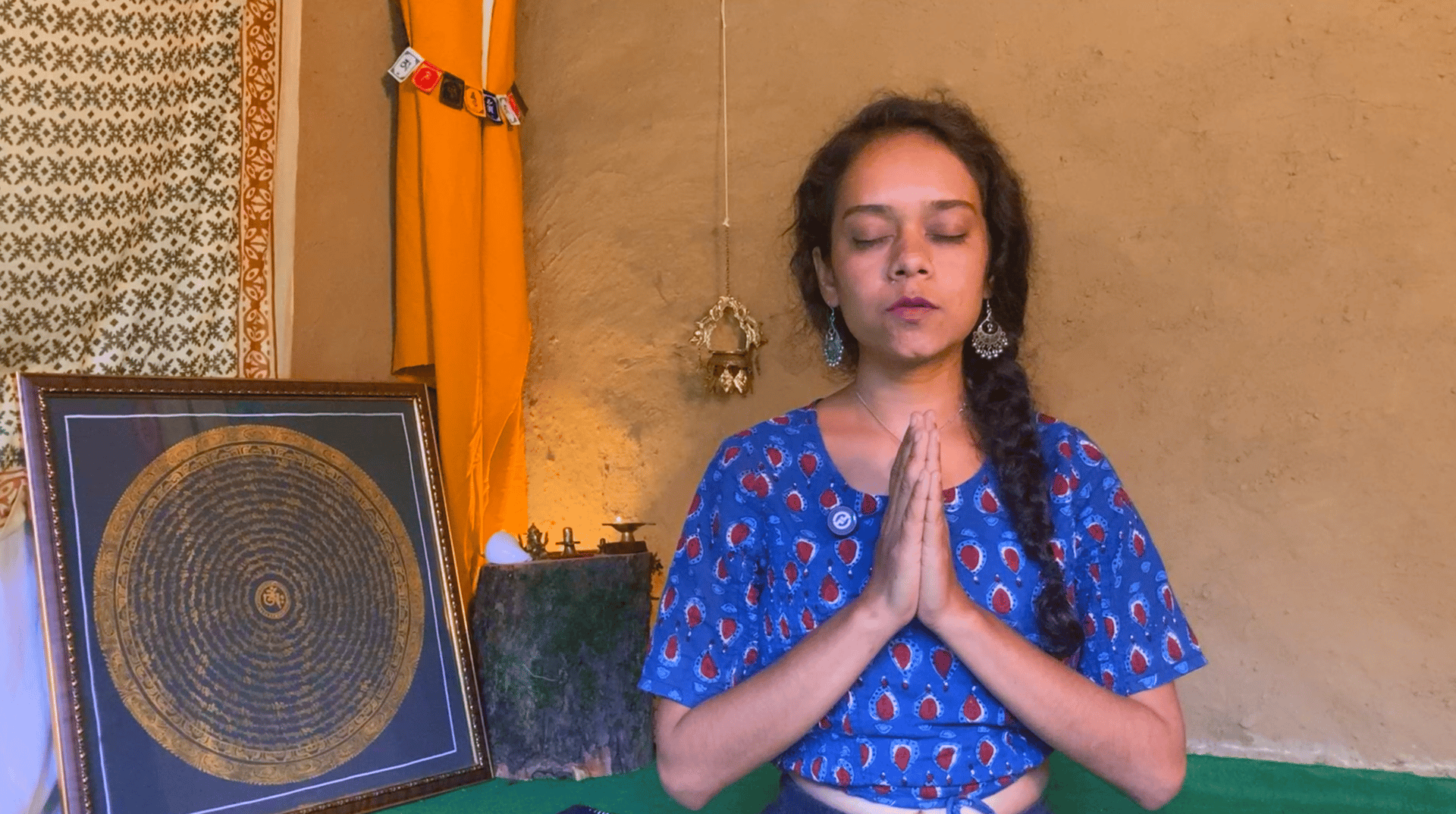 black blue and yellow textile