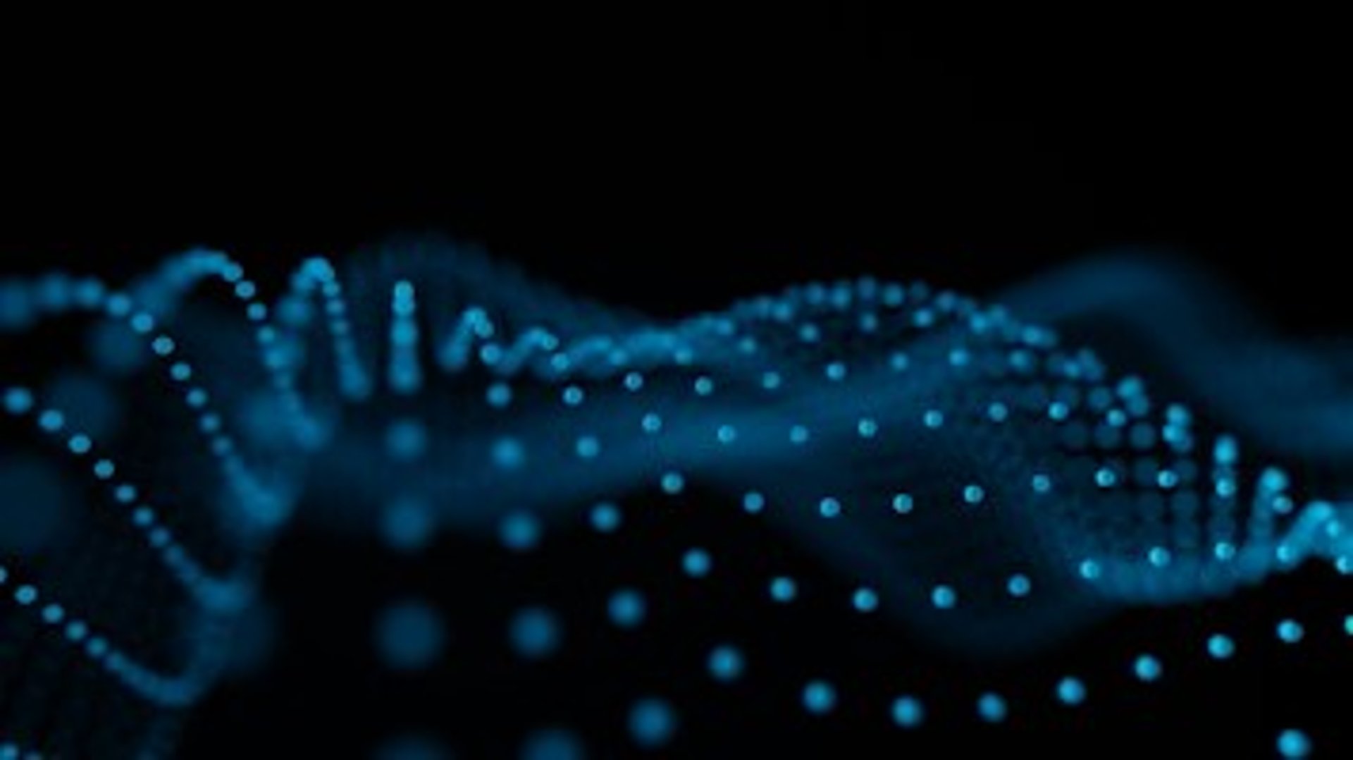 a black and blue abstract background with wavy lines