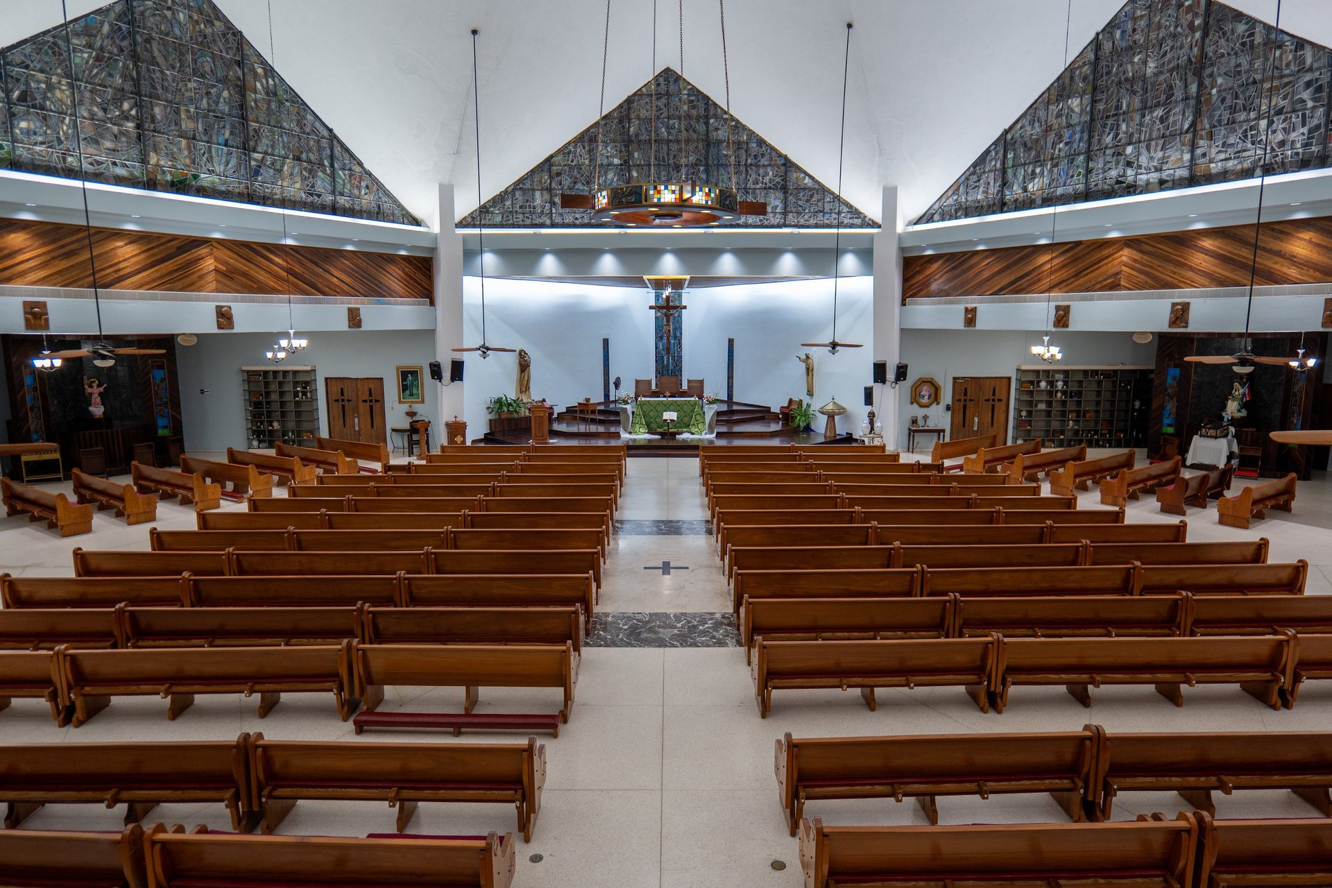 white and red concrete cathedral