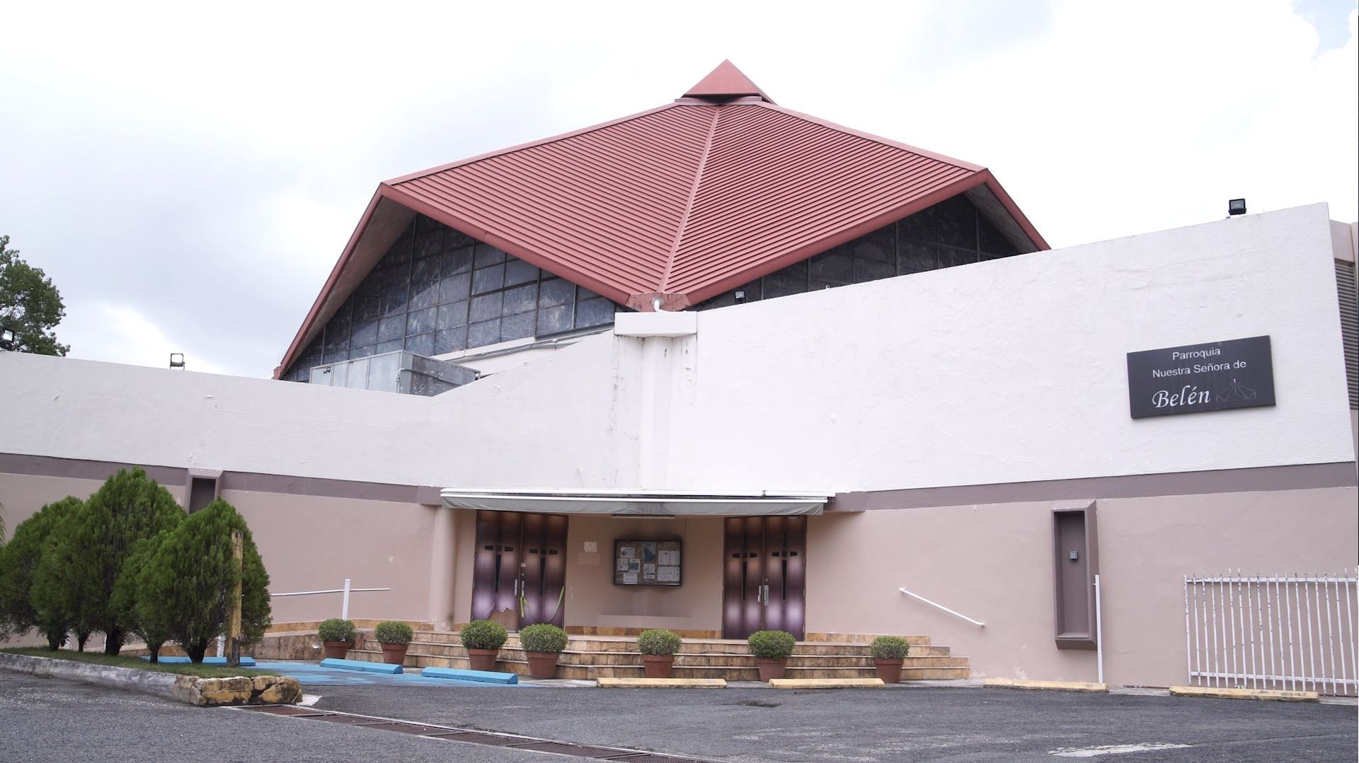 white and red concrete cathedral