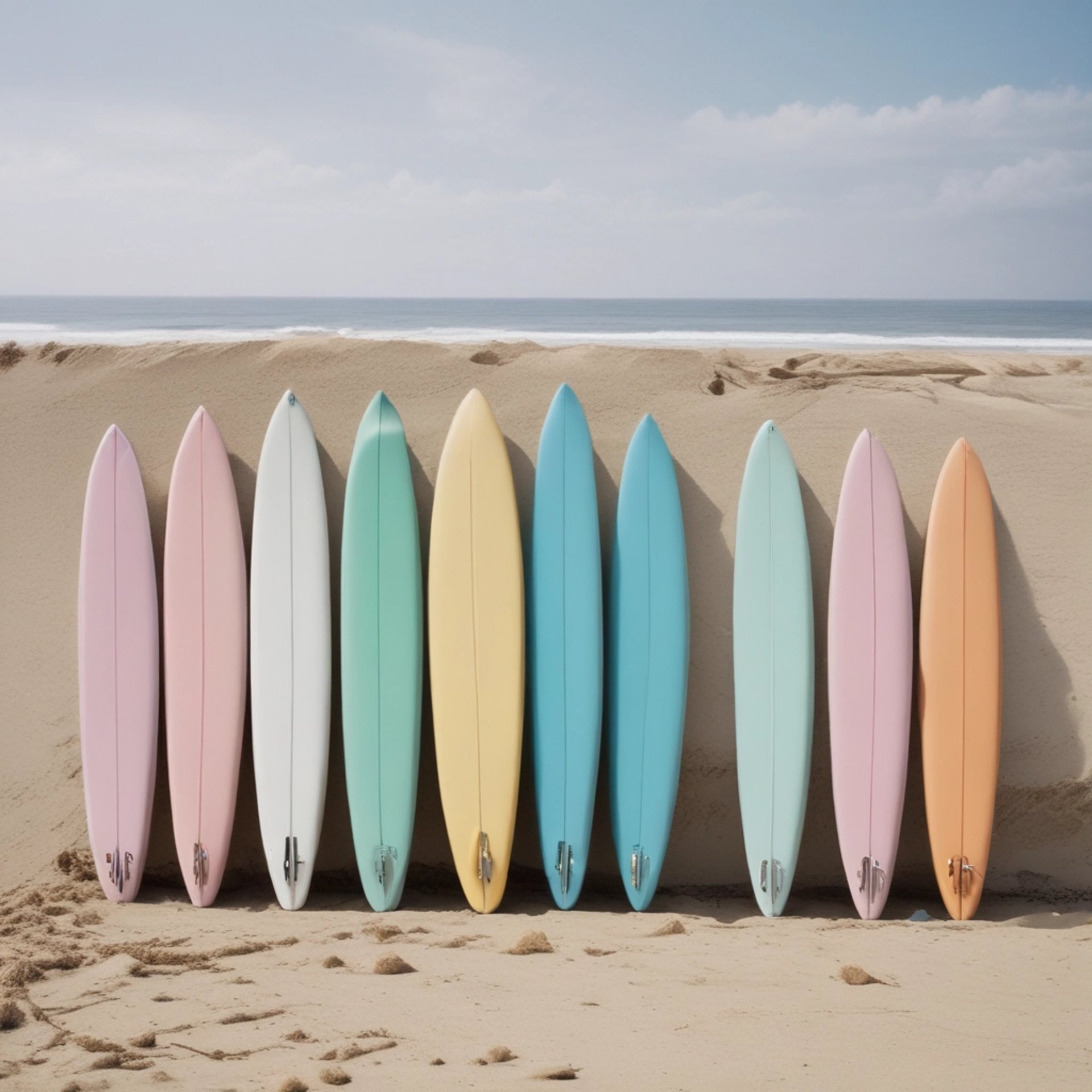 an abstract photo of a curved building with a blue sky in the background