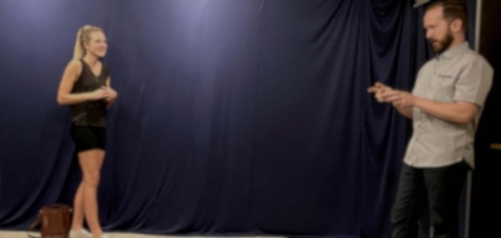 LA acting coach Braden Lynch working with an actor