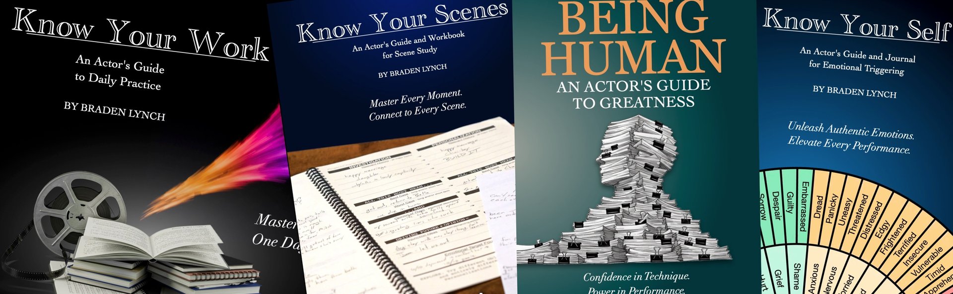 acting books by Braden Lynch, daily work for actors