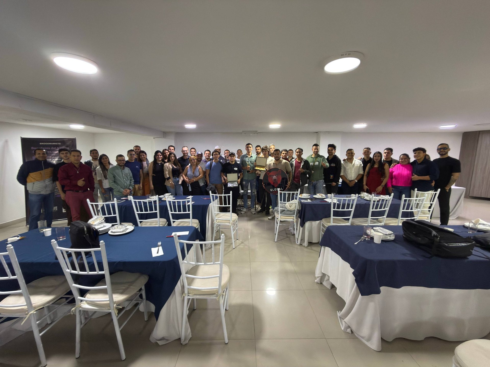 an abstract photo of a curved building with a blue sky in the background