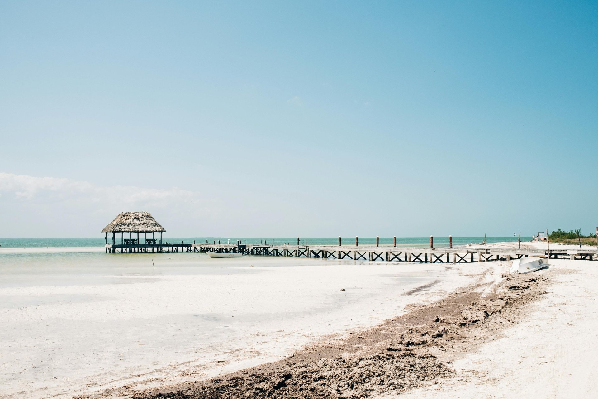 Plage de Isla Holbox déserte