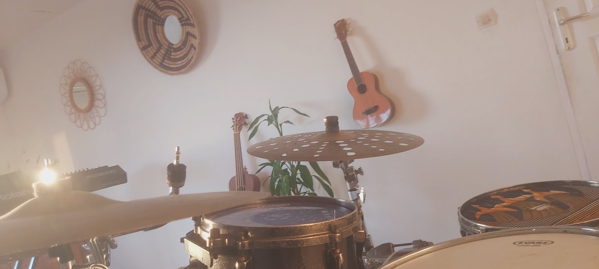 grayscale photo of people holding assorted music instruments
