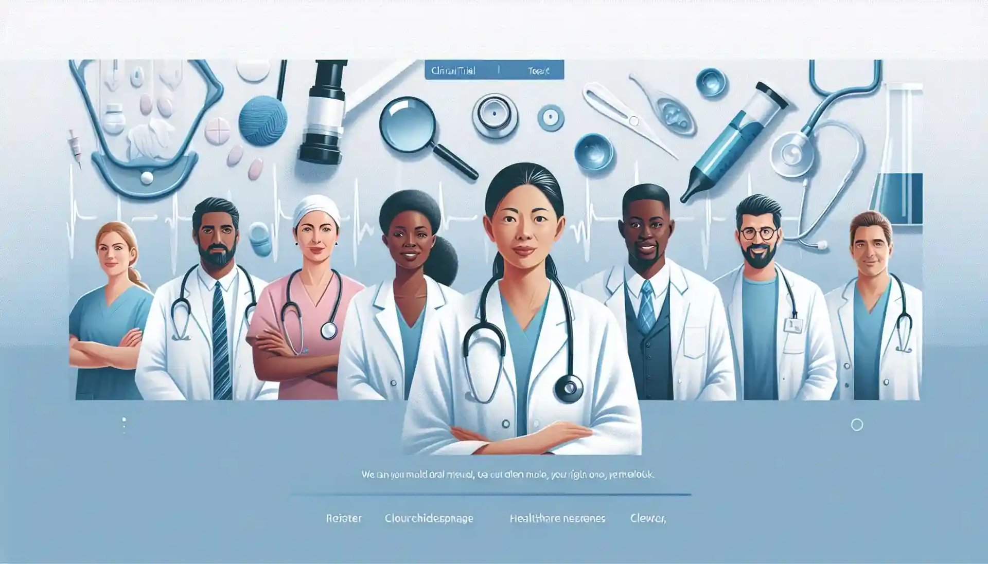 Clinical trial voiceover recording by professional narrator in studio