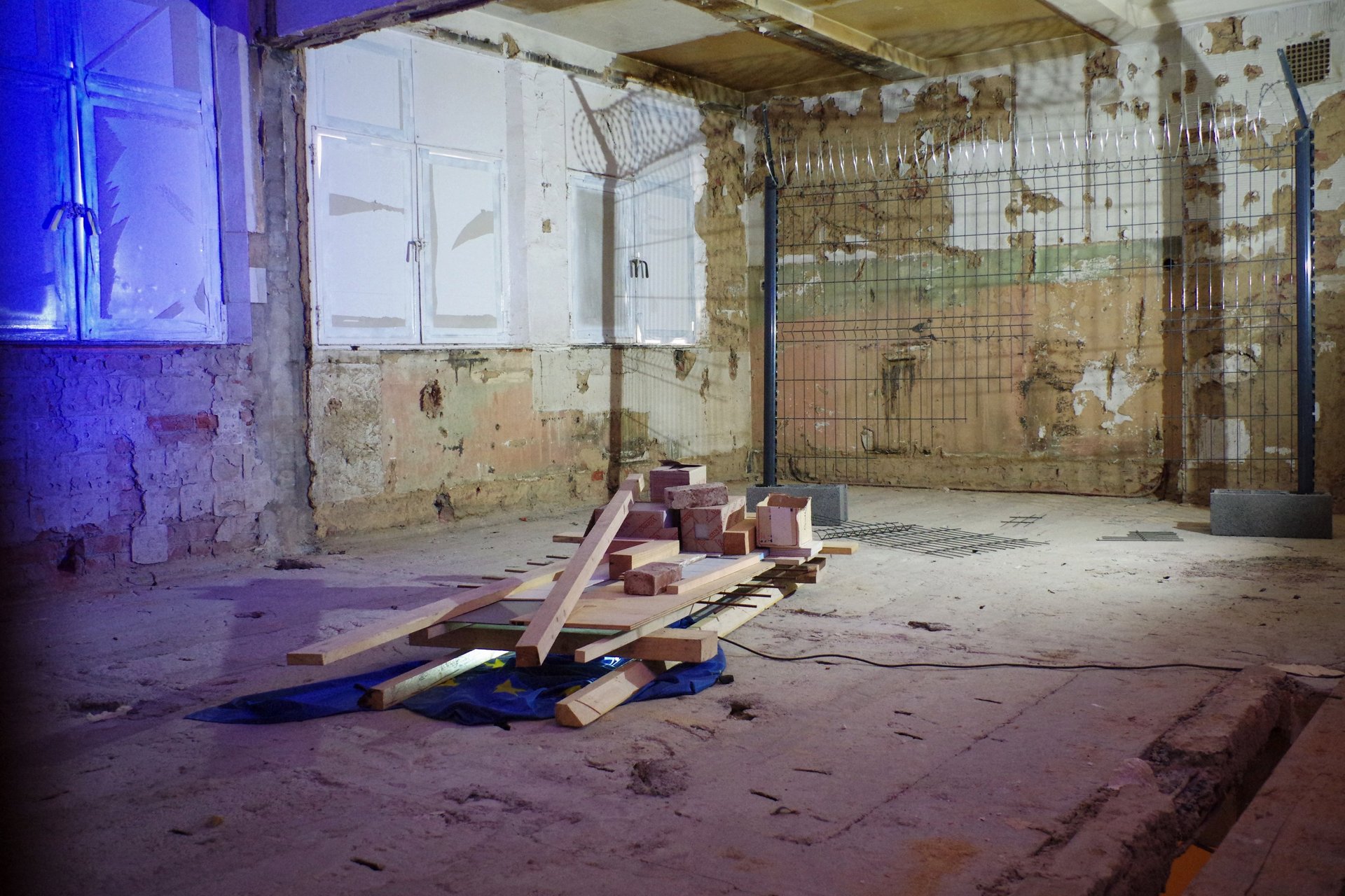 black blue and yellow textile