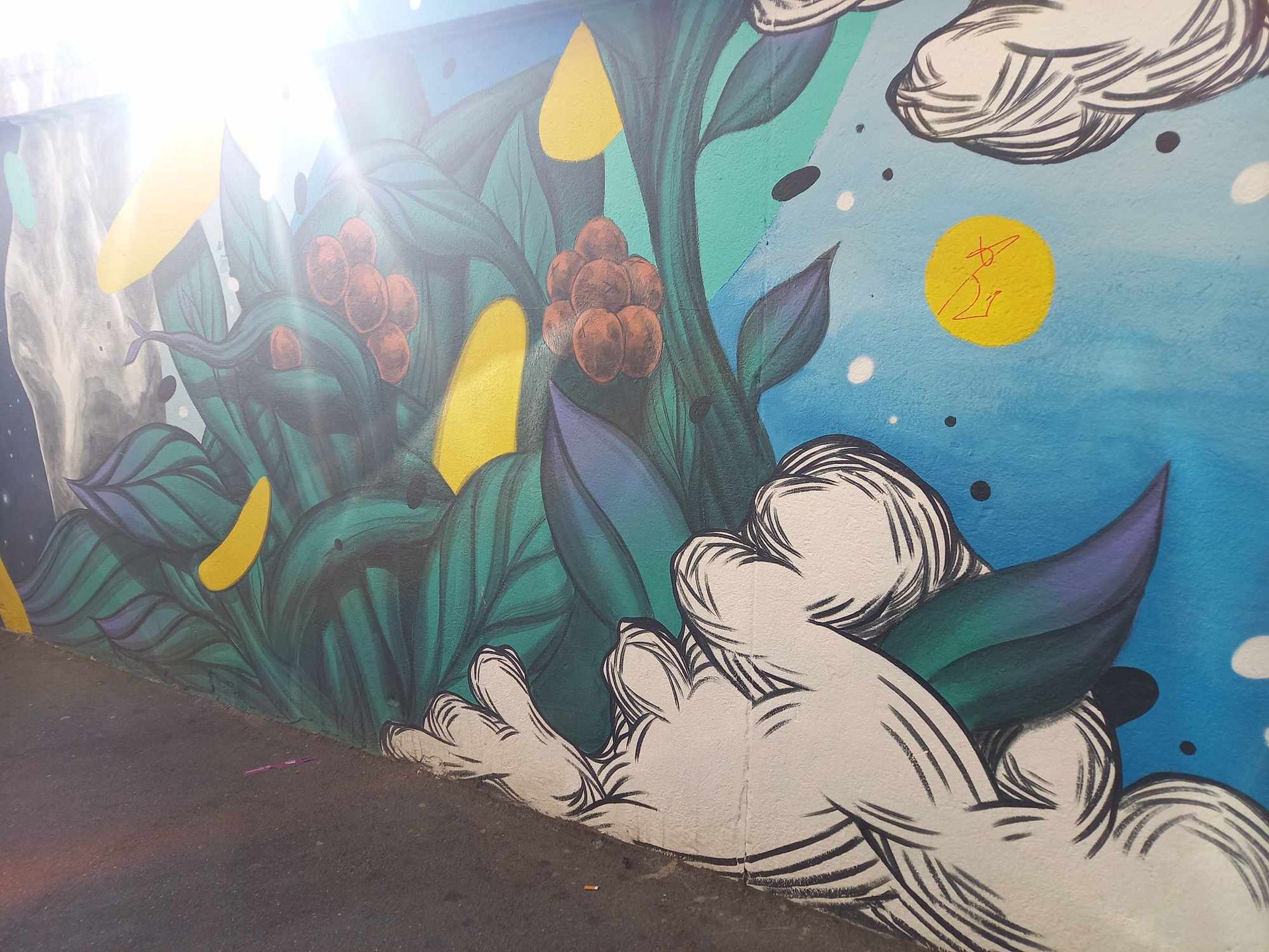 an aerial view of a body of water