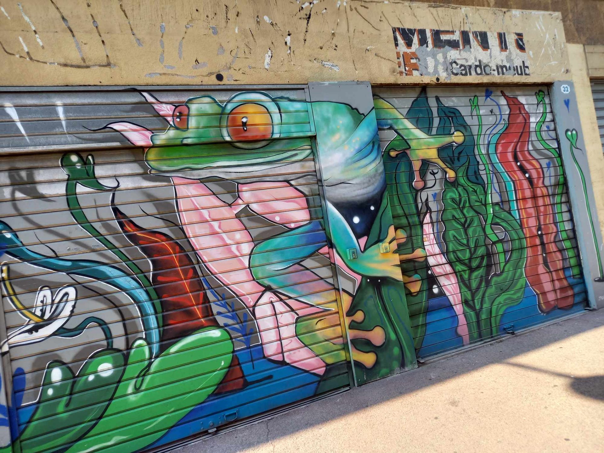 an aerial view of a body of water