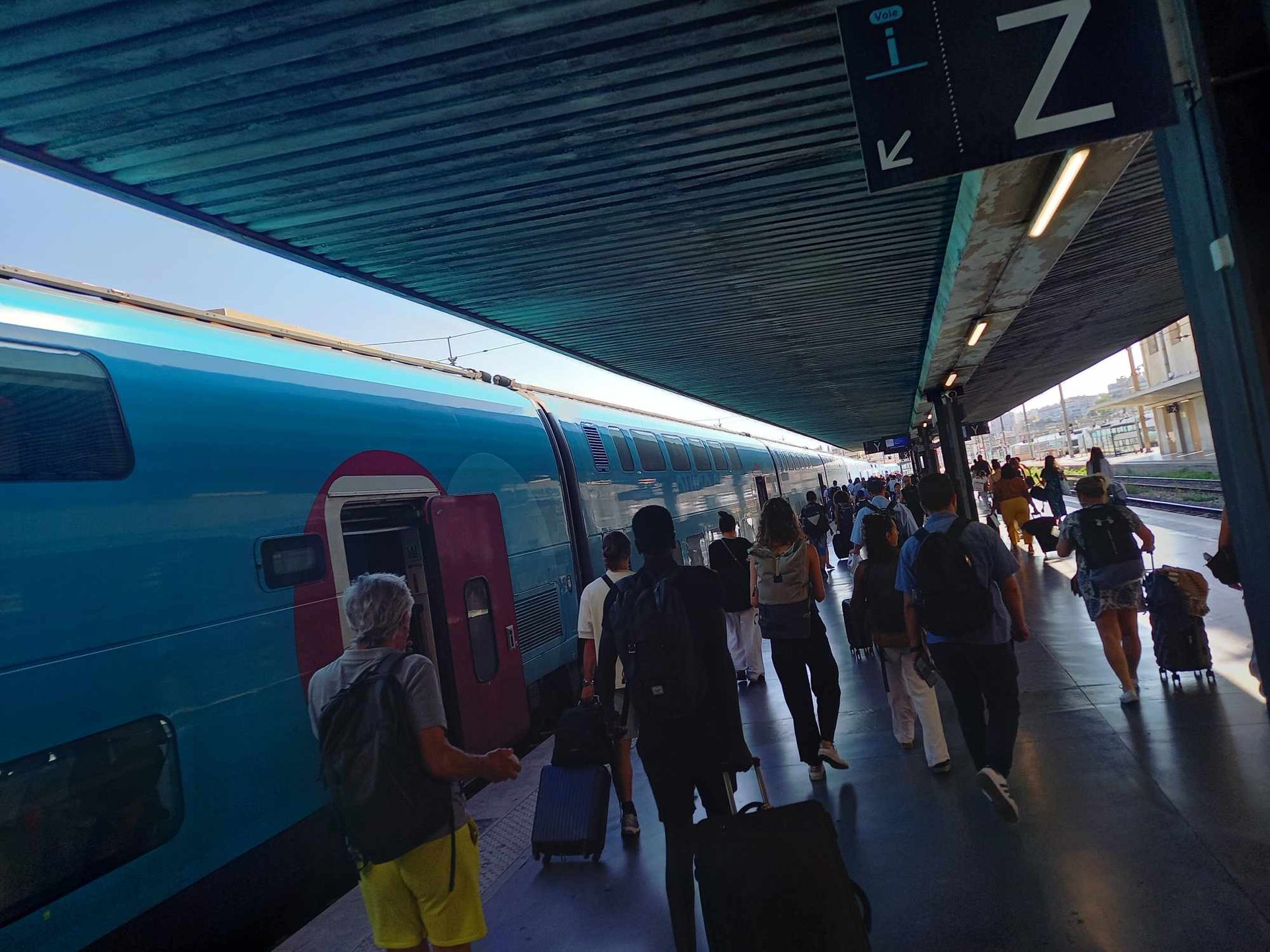 an aerial view of a body of water