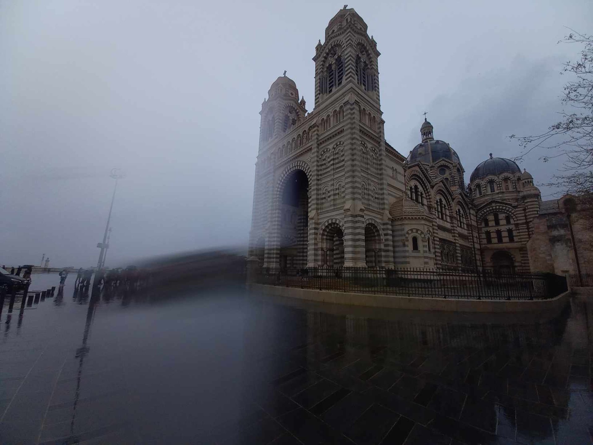 an aerial view of a body of water