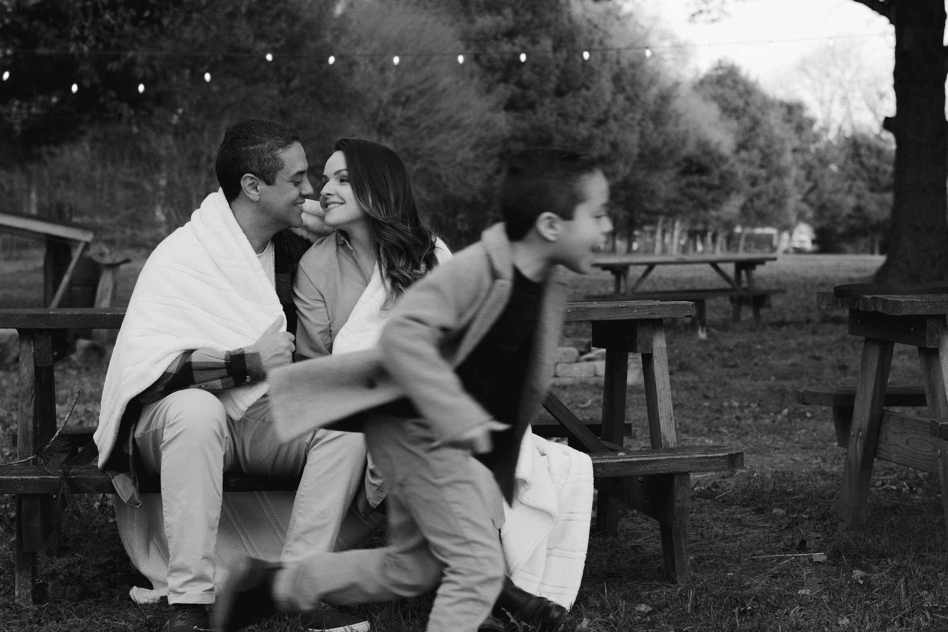 an abstract photo of a curved building with a blue sky in the background