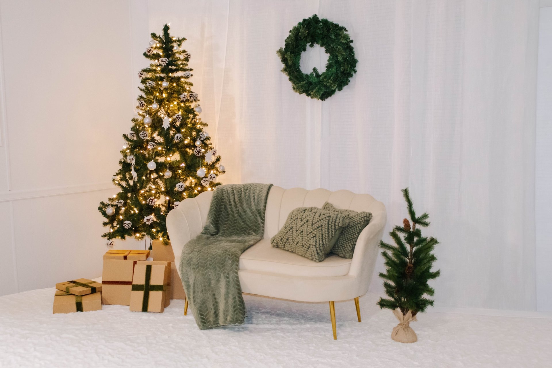an abstract photo of a curved building with a blue sky in the background