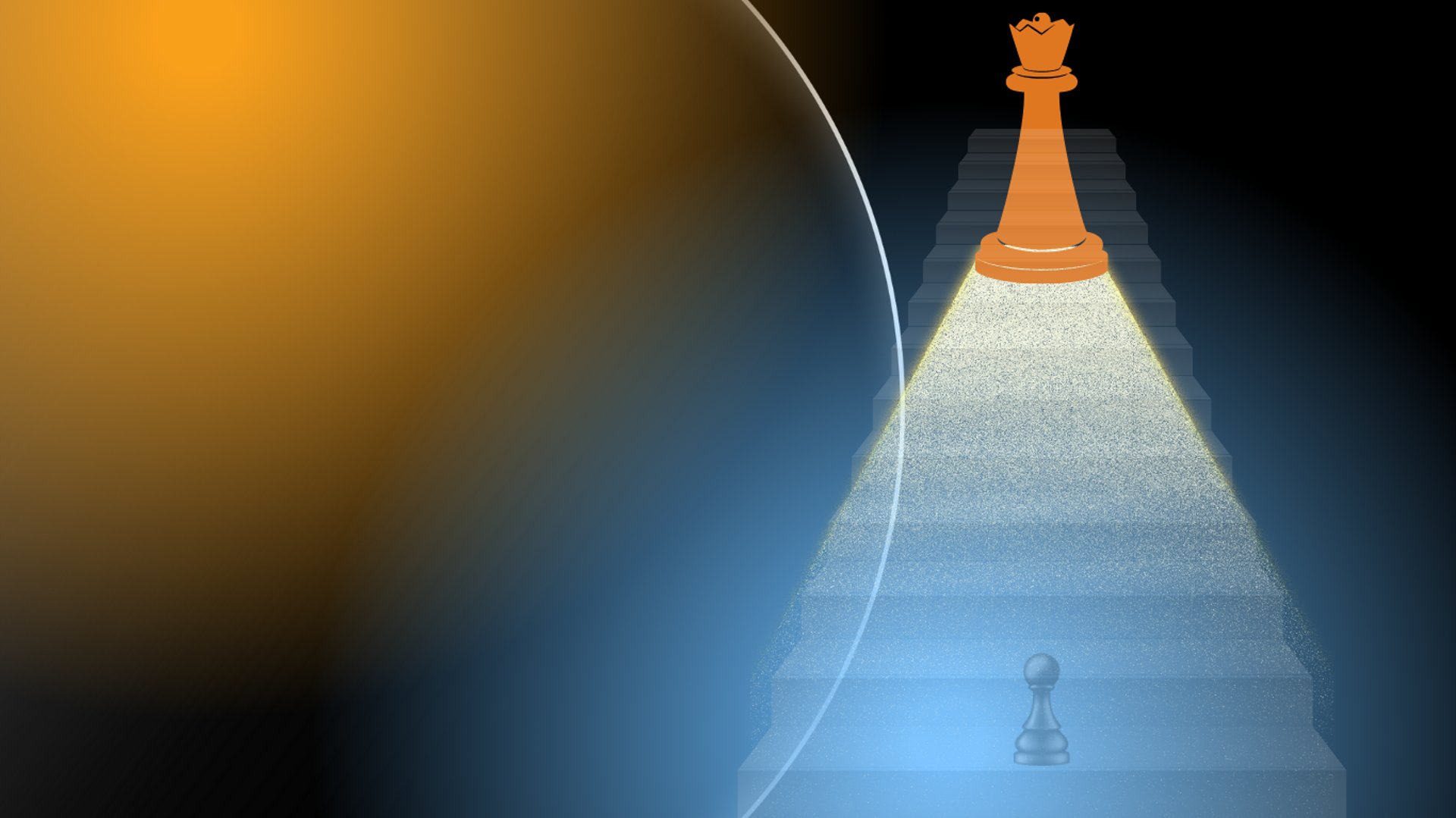 an abstract photo of a curved building with a blue sky in the background