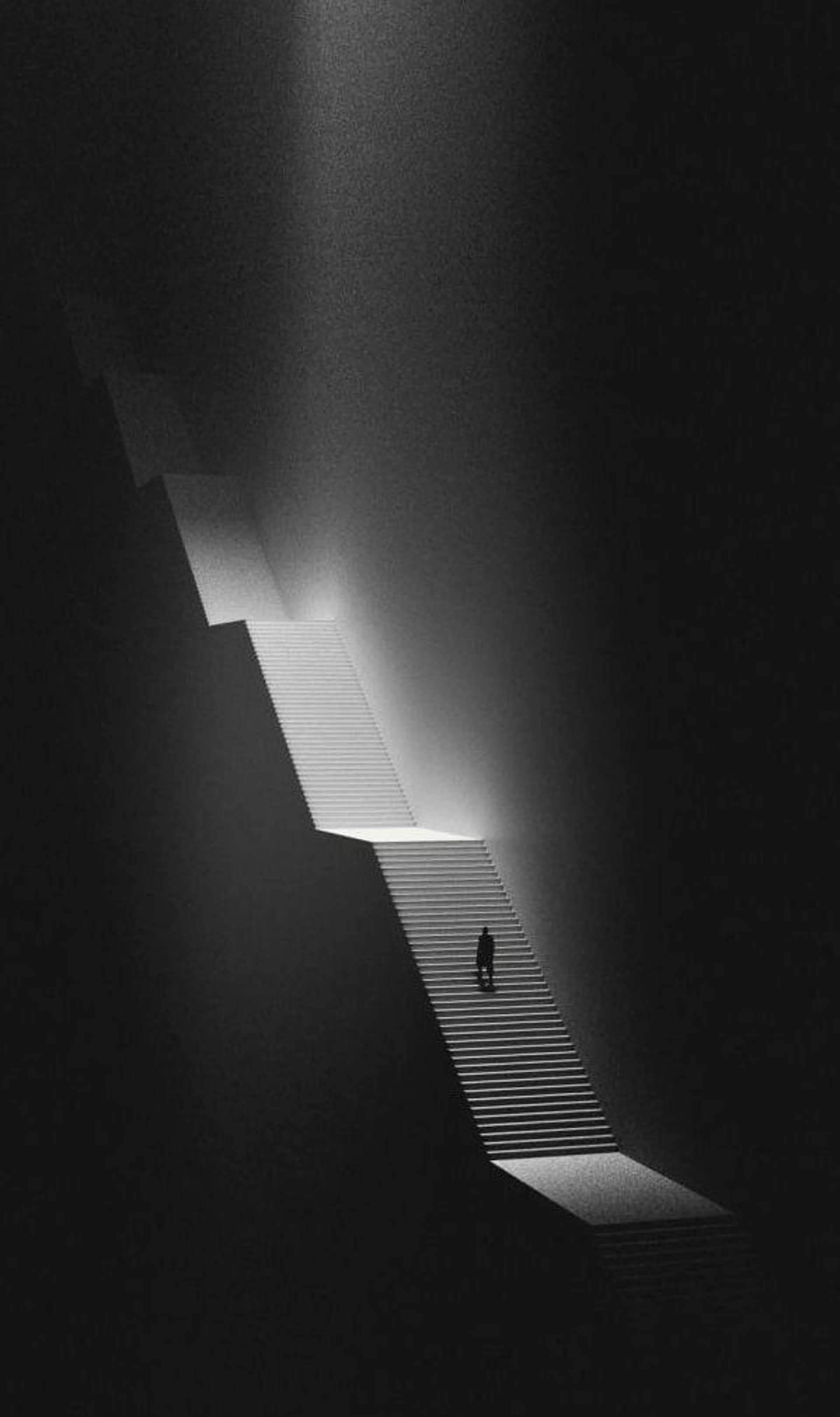 black and white concrete building