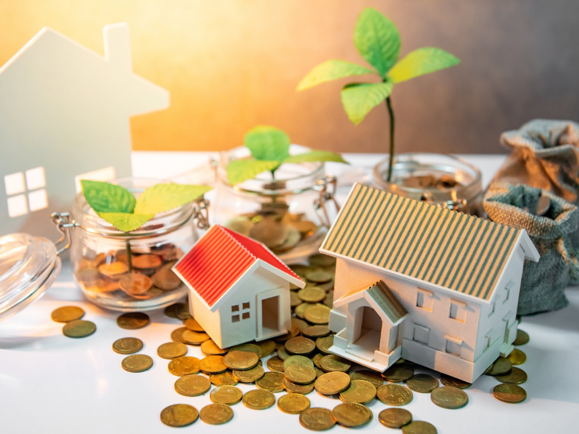 an abstract photo of a curved building with a blue sky in the background