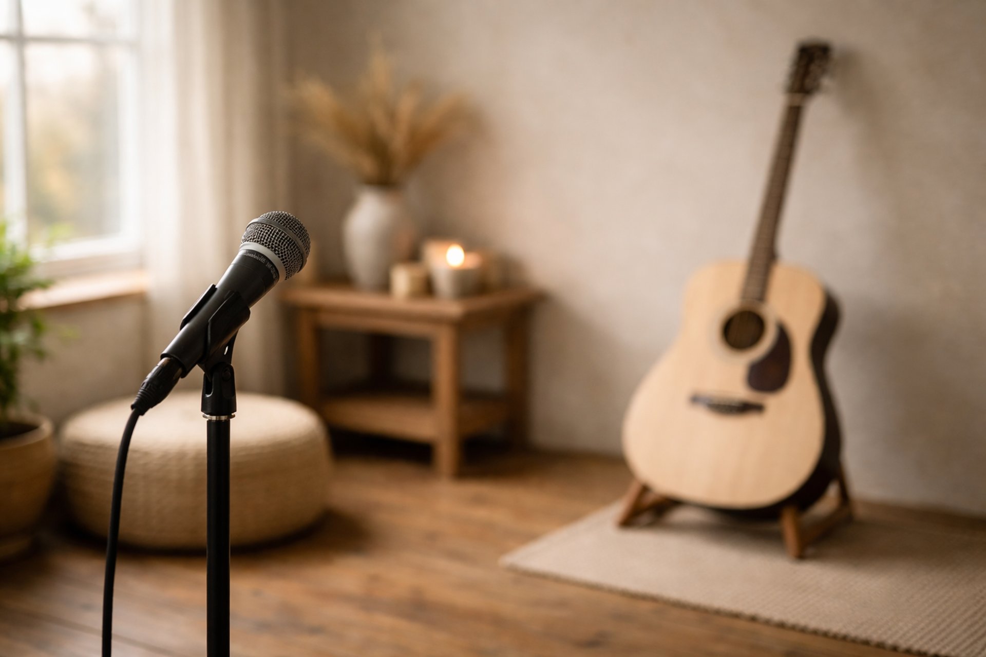 an abstract photo of a curved building with a blue sky in the background