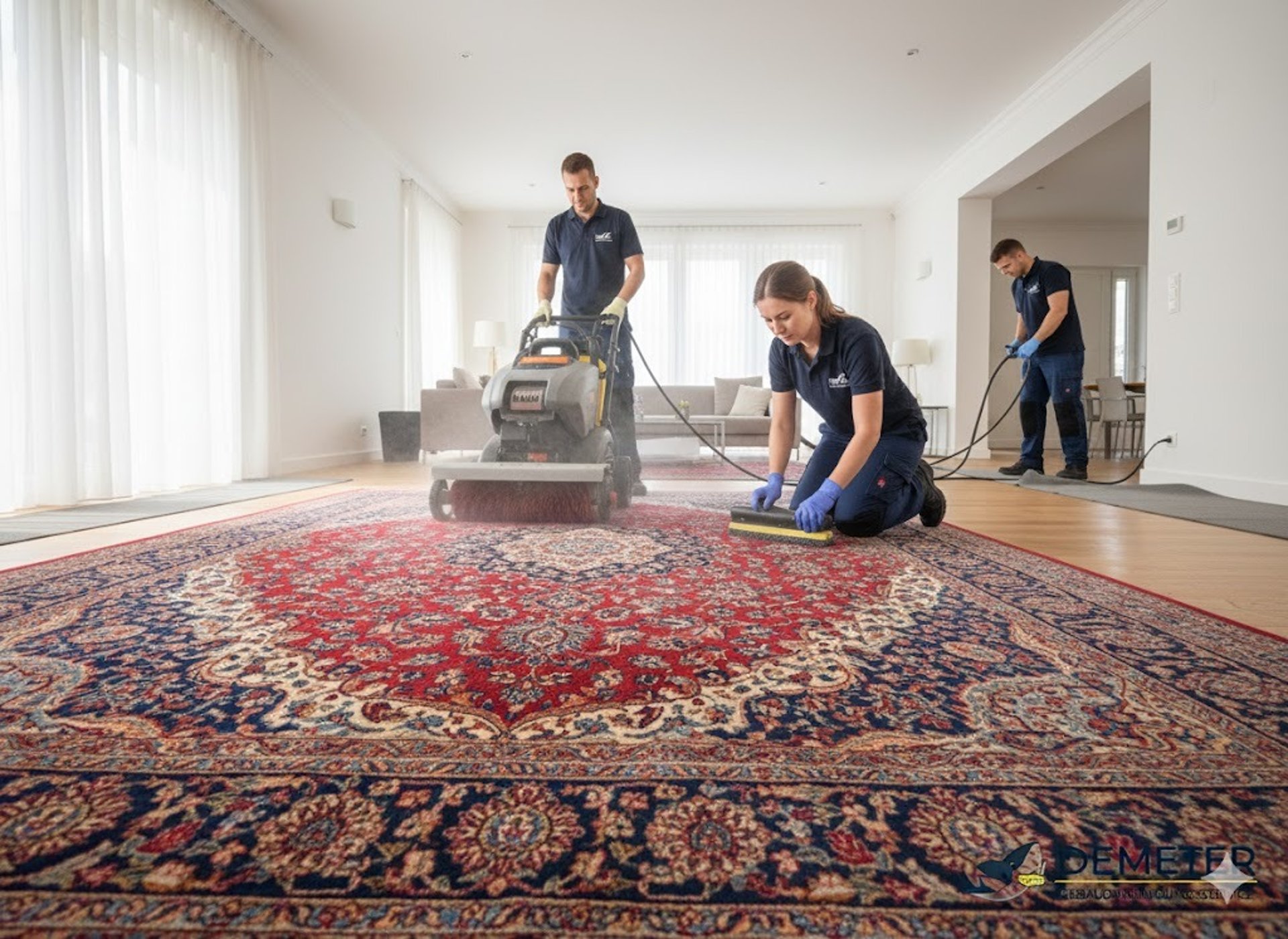 a person standing on a treadmill