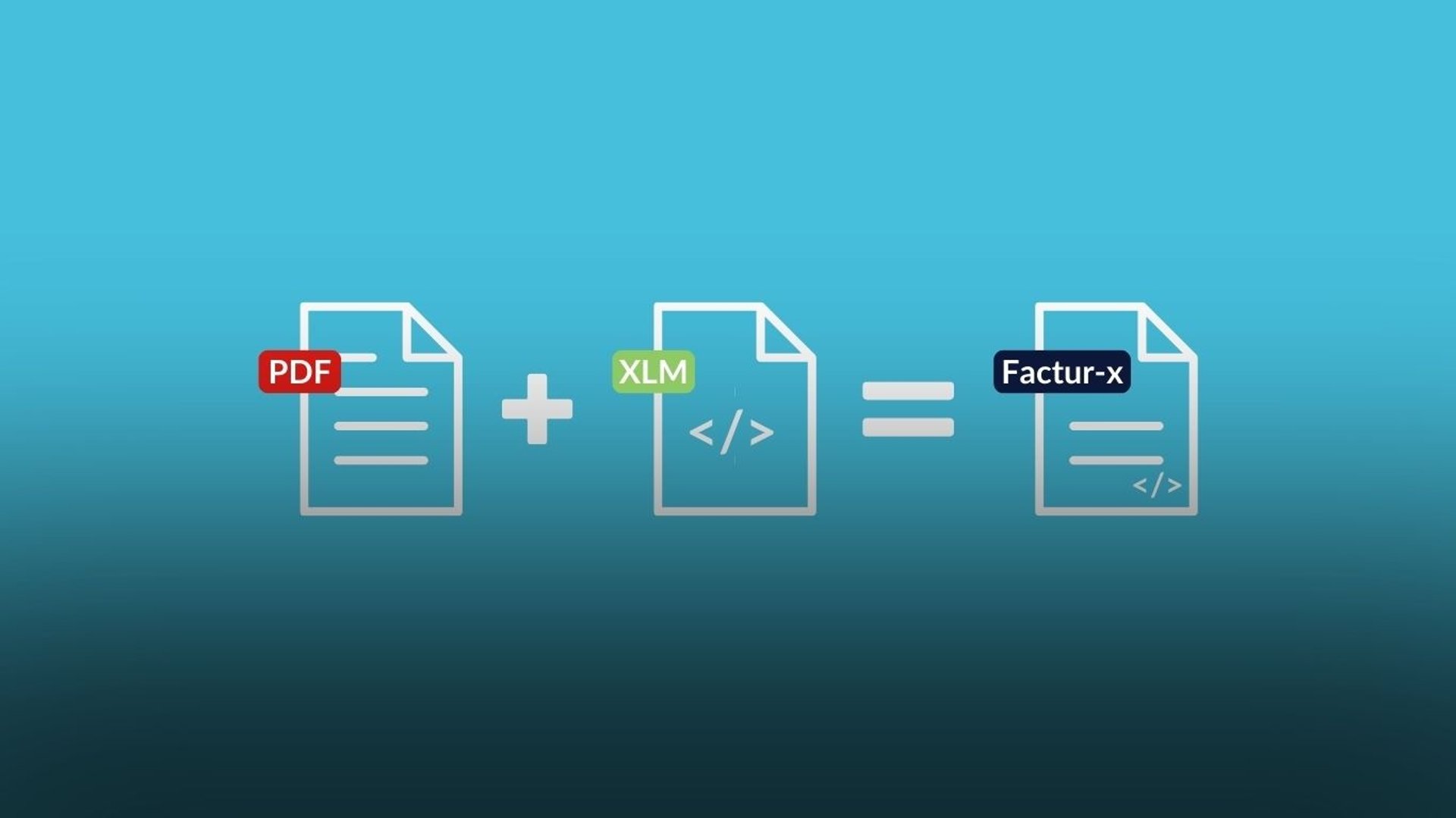 Fond bleu avec des icones de dossiers 