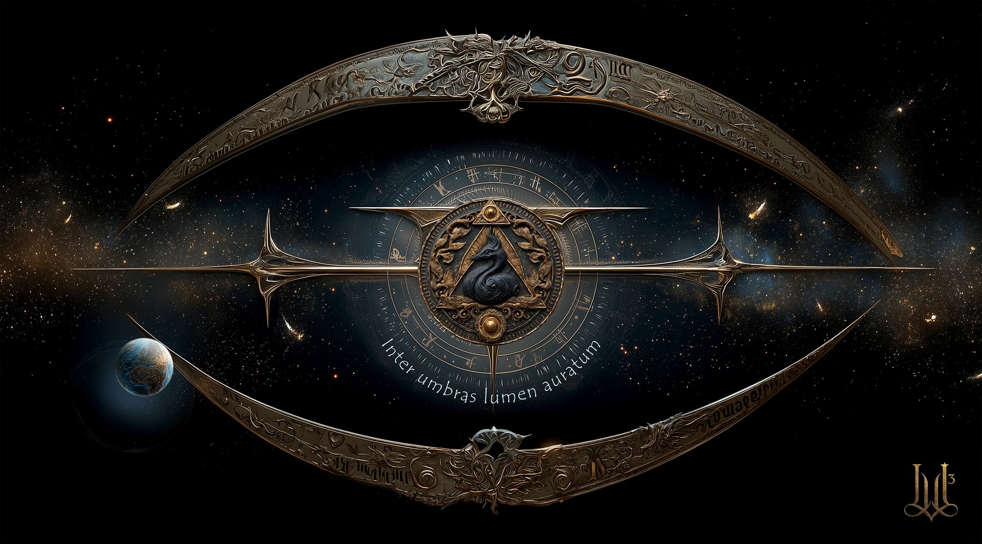 an abstract photo of a curved building with a blue sky in the background