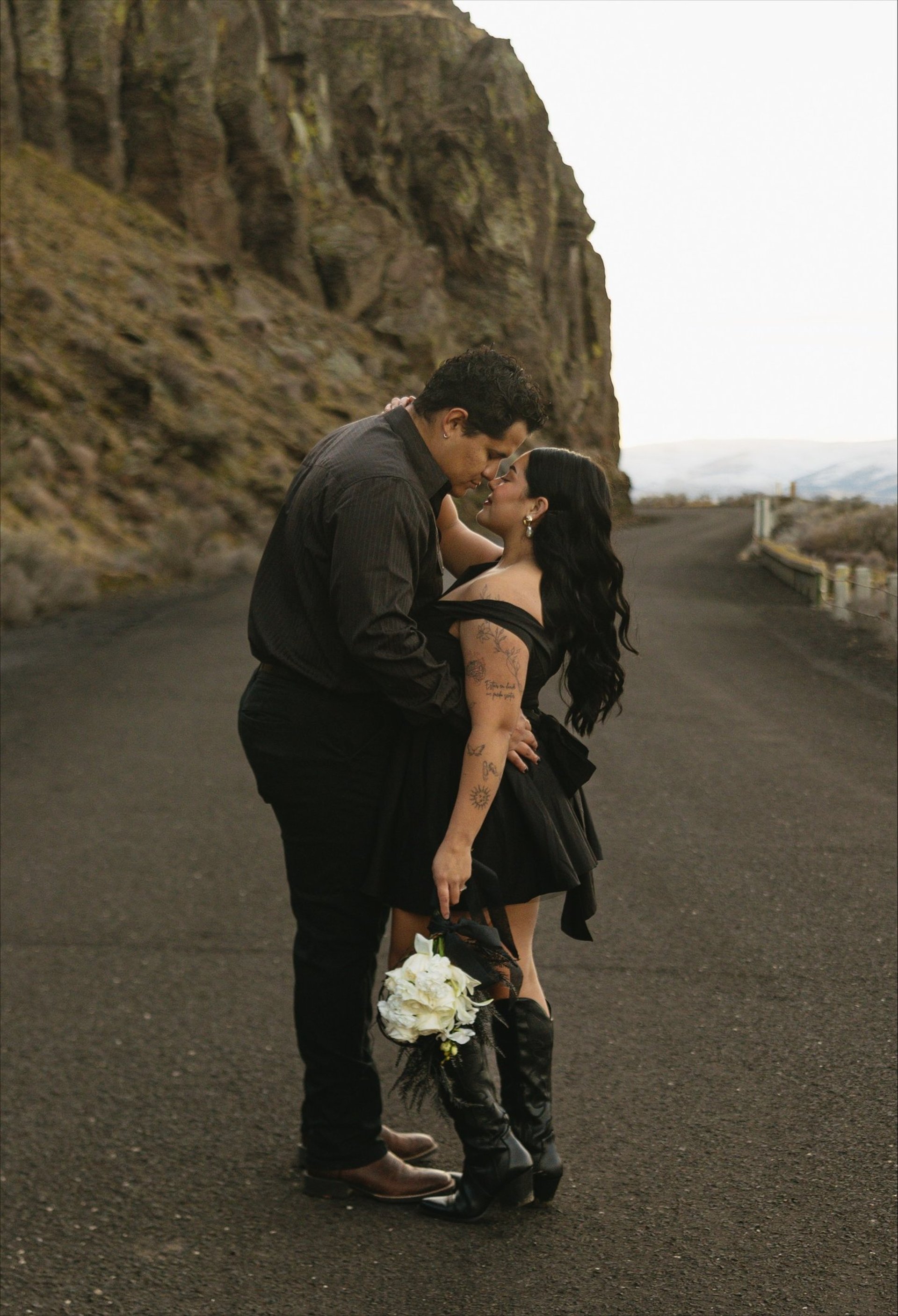 couple wearing silver-colored rings