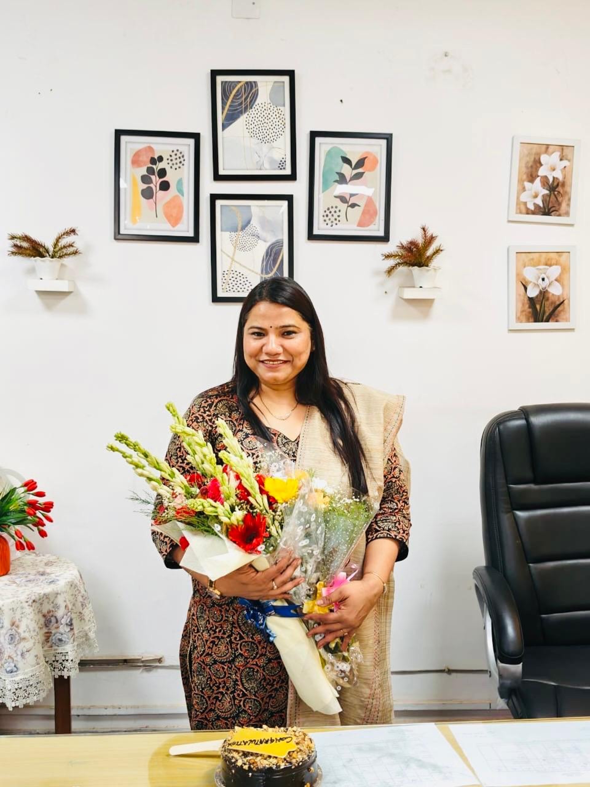toddler looking at believe in yourself graffiti