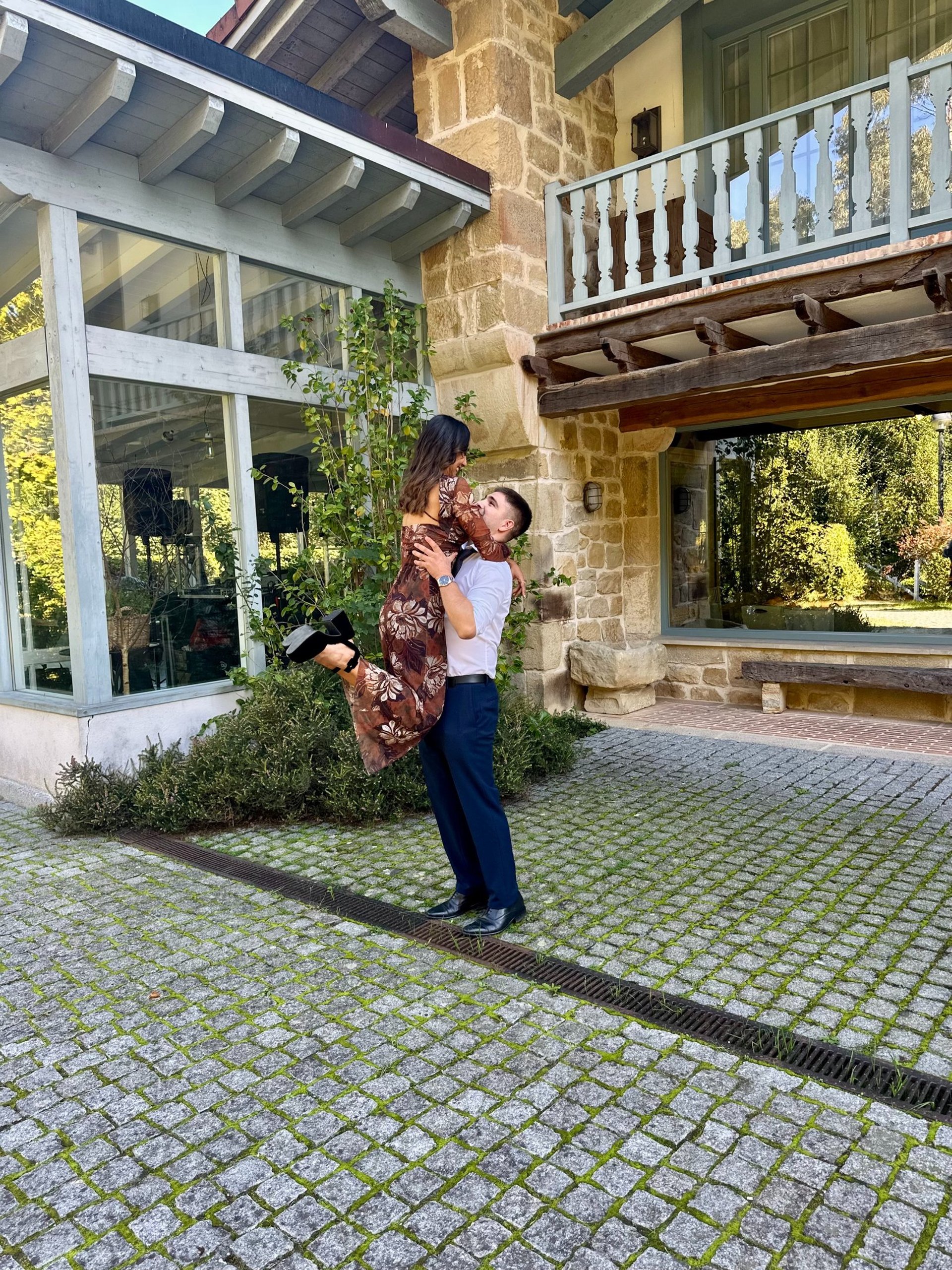 couple wearing silver-colored rings