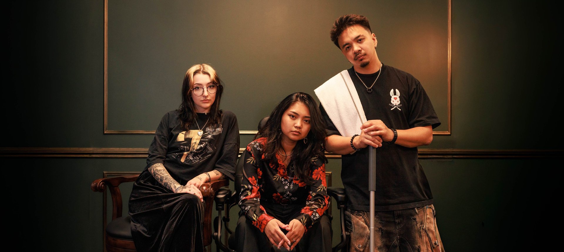 a couple of small animals sitting next to each other