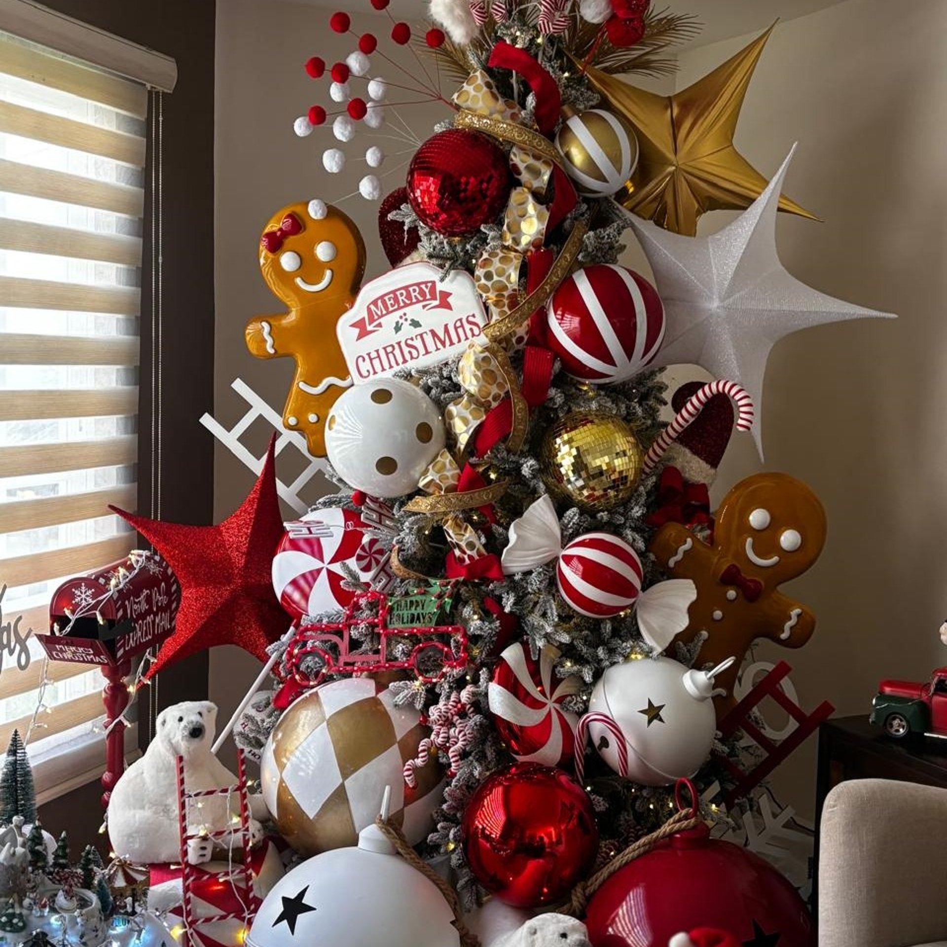 an abstract photo of a curved building with a blue sky in the background