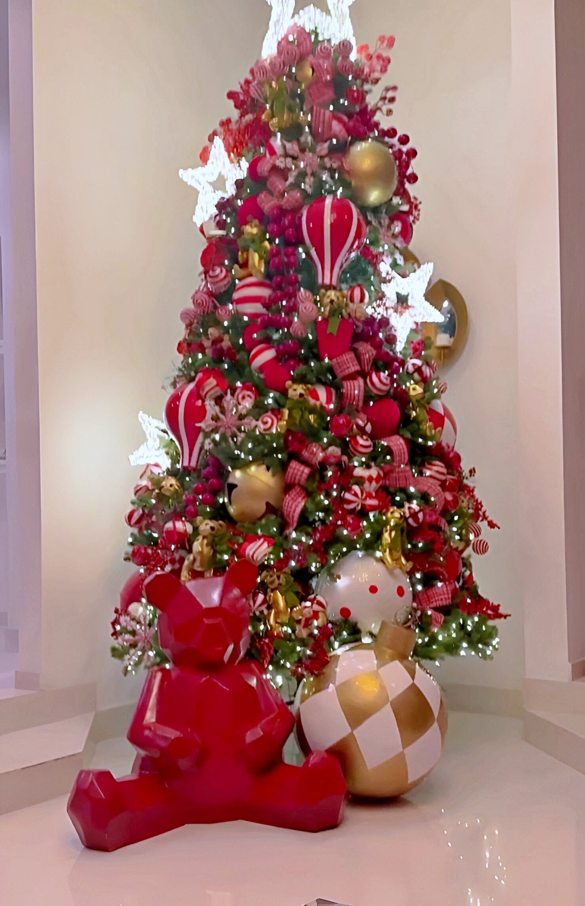 an abstract photo of a curved building with a blue sky in the background