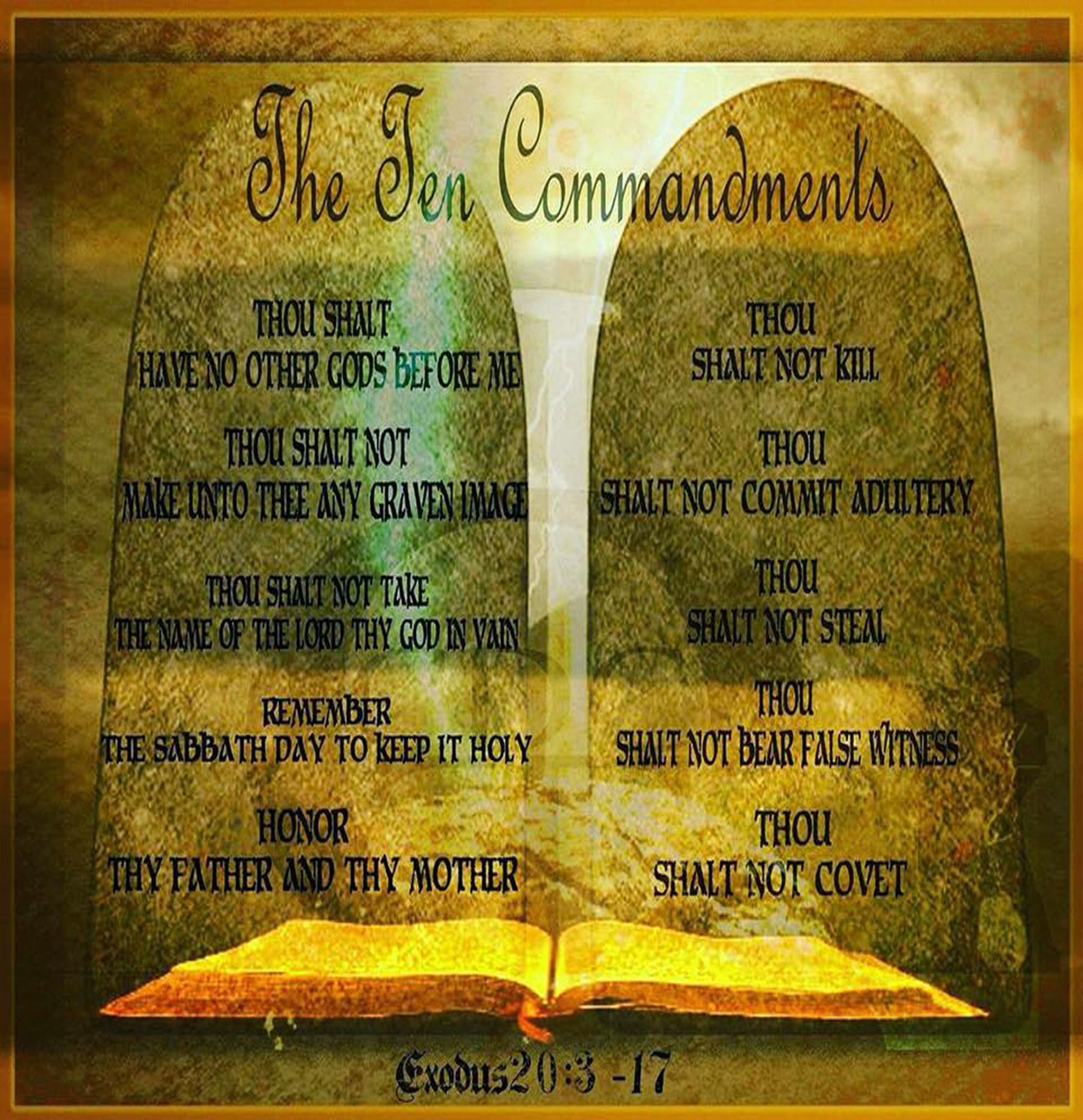 The ten commandments
