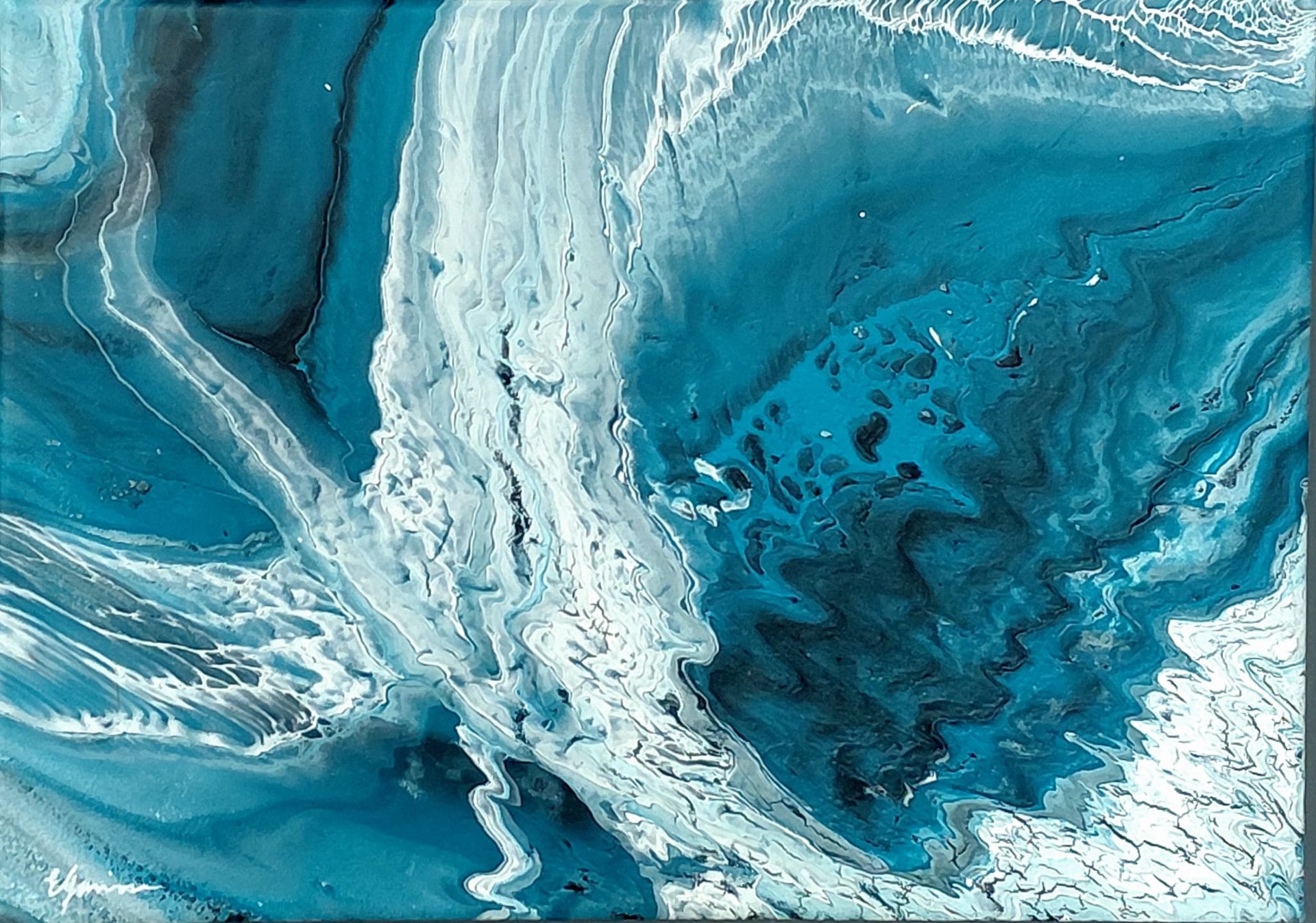 a close up of a christmas wreath on a red background