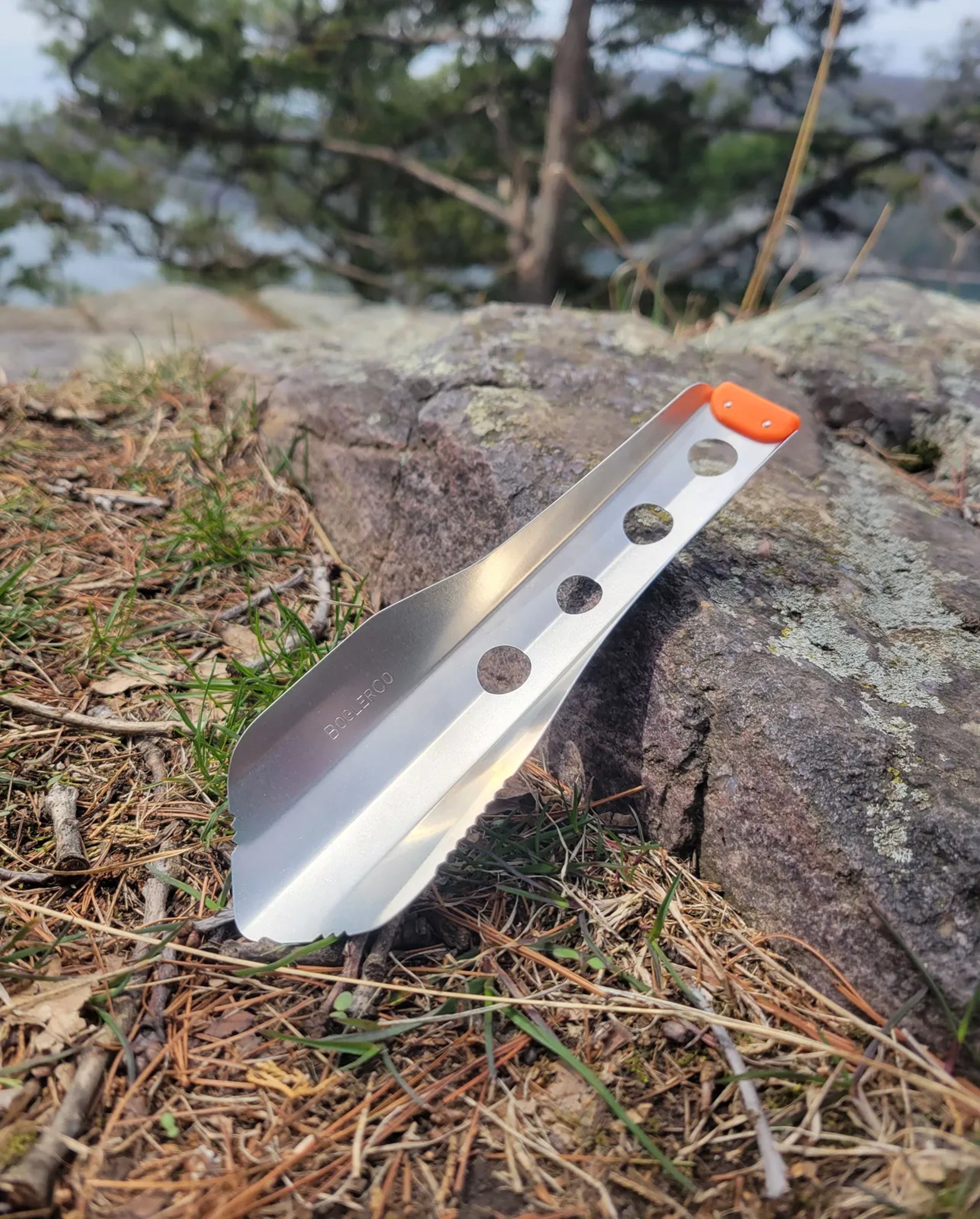 boglerco trowel lying on ground