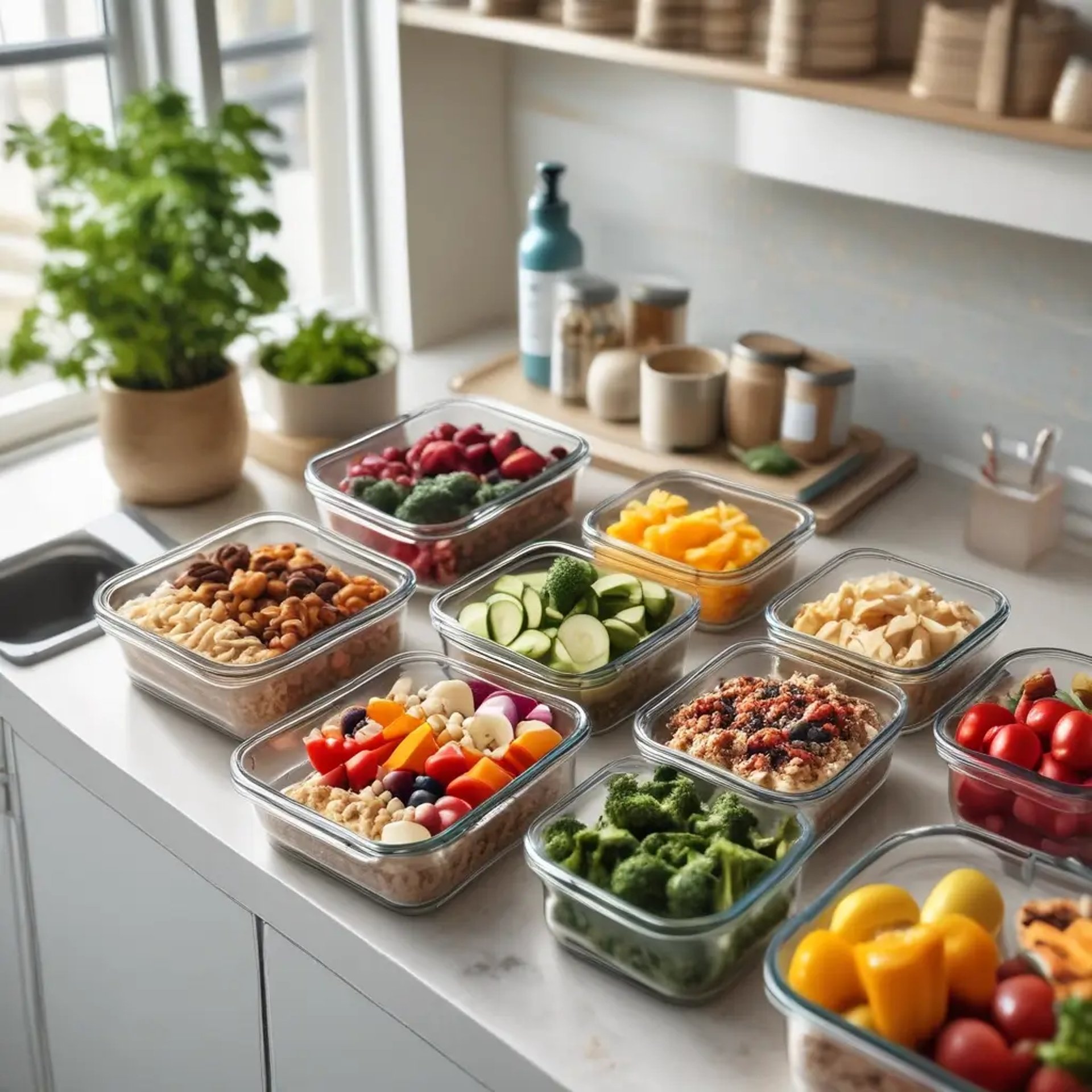 Meal Prep Contact Background