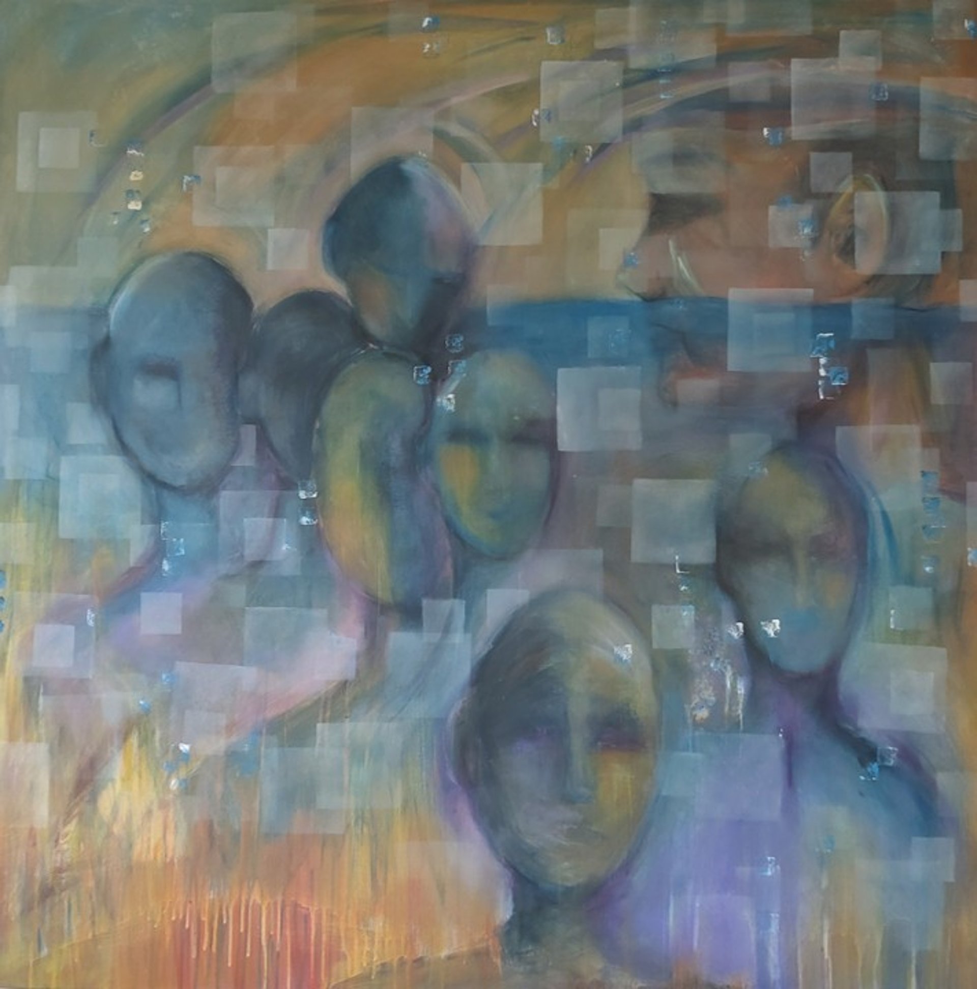 an abstract photo of a curved building with a blue sky in the background