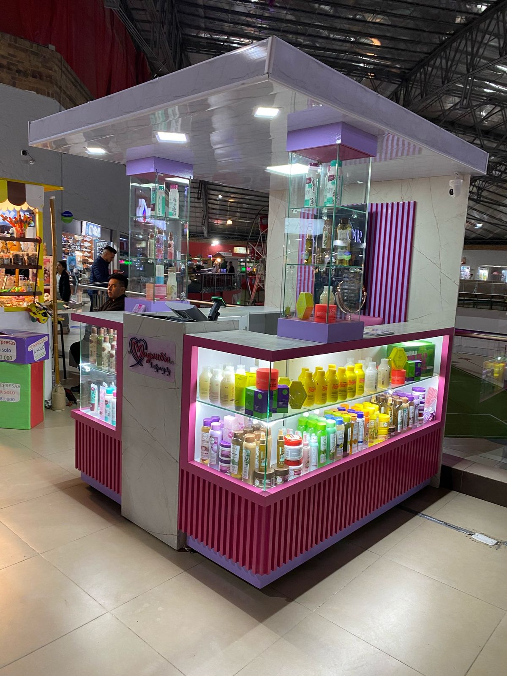 an abstract photo of a curved building with a blue sky in the background