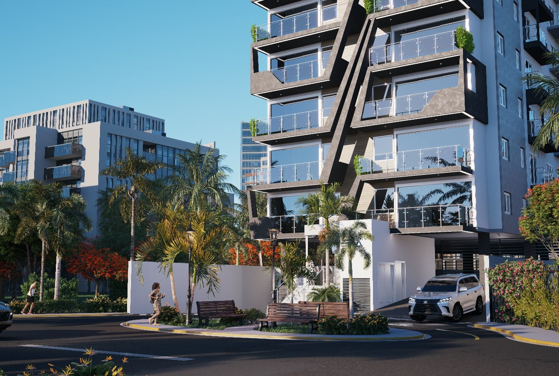 gray and white concrete house