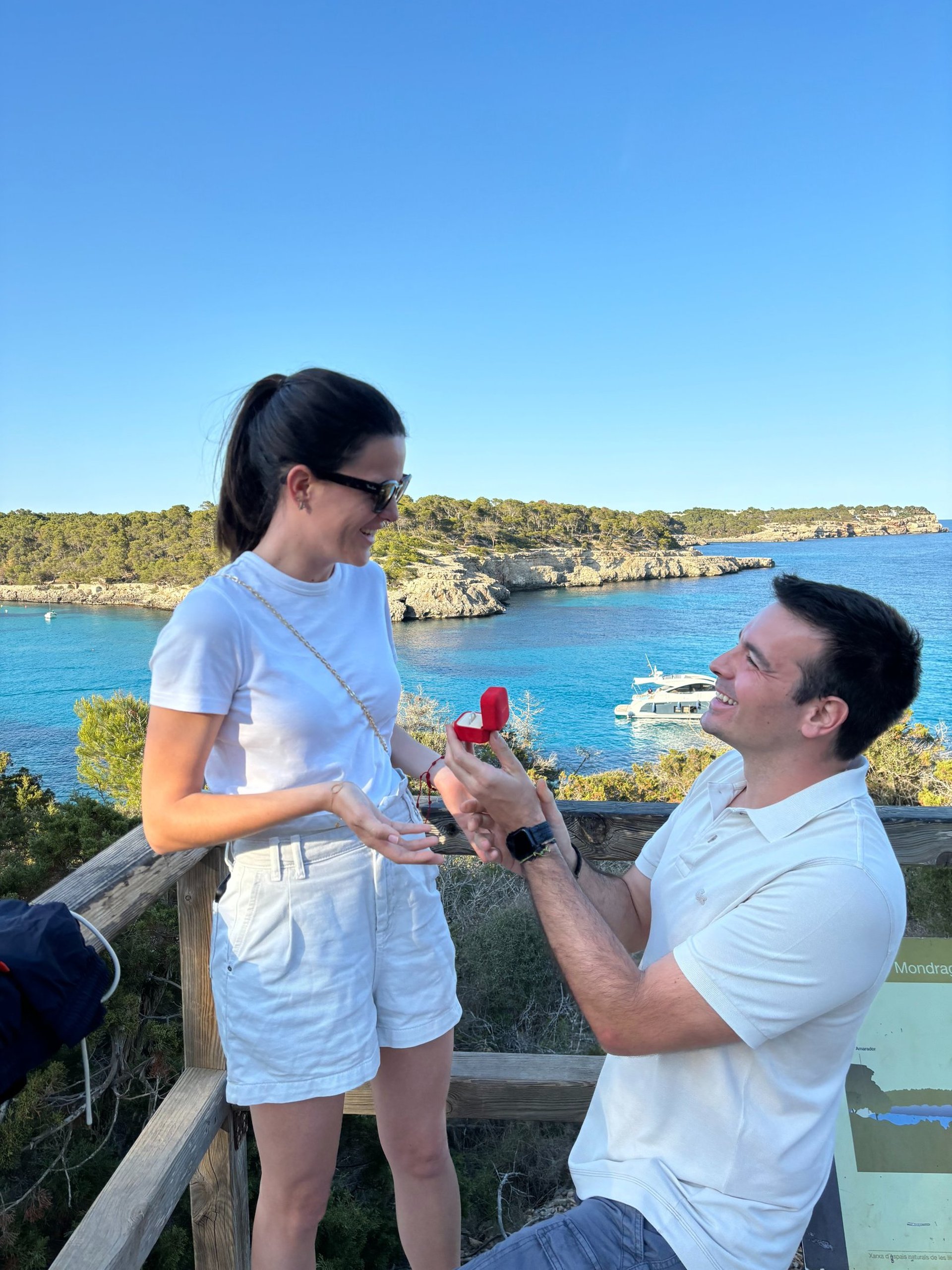 couple wearing silver-colored rings