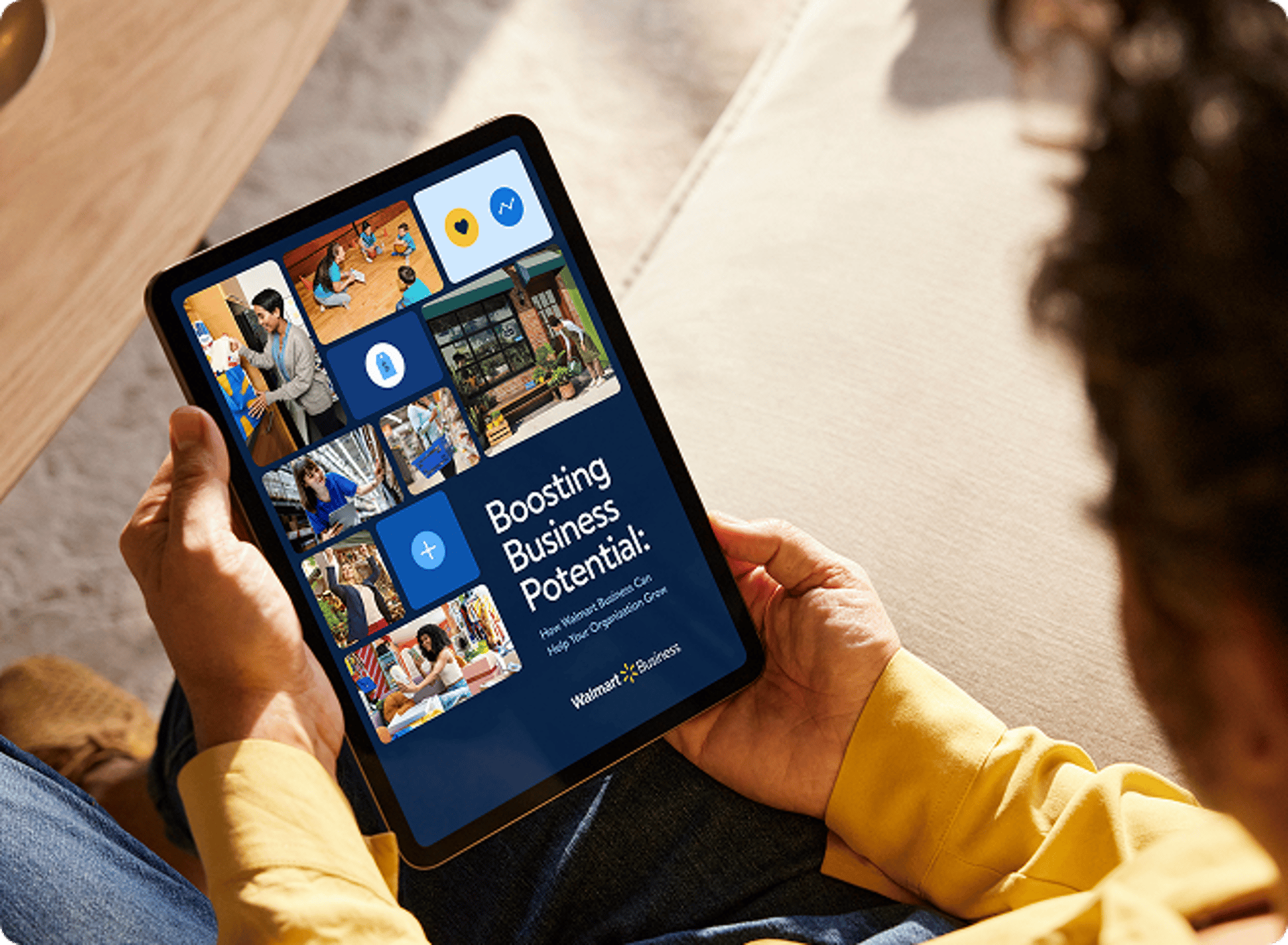 an abstract photo of a curved building with a blue sky in the background