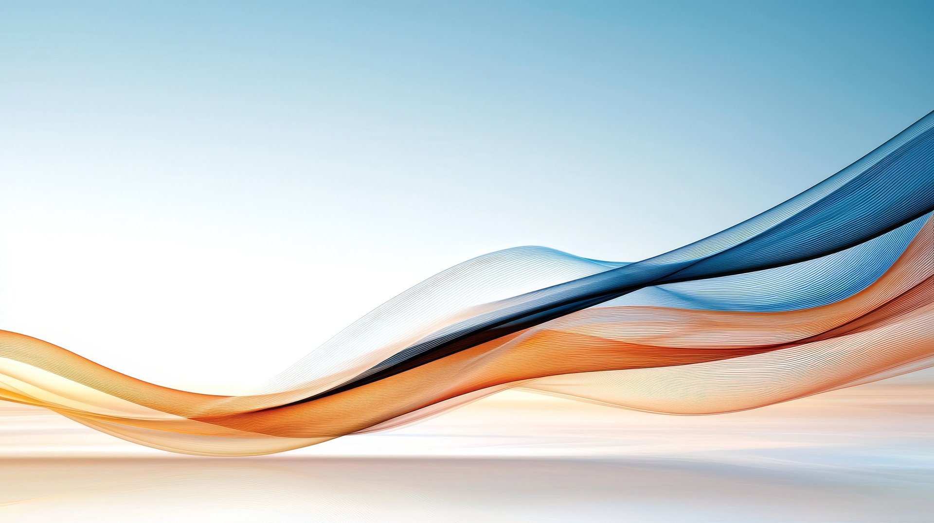 an abstract photo of a curved building with a blue sky in the background