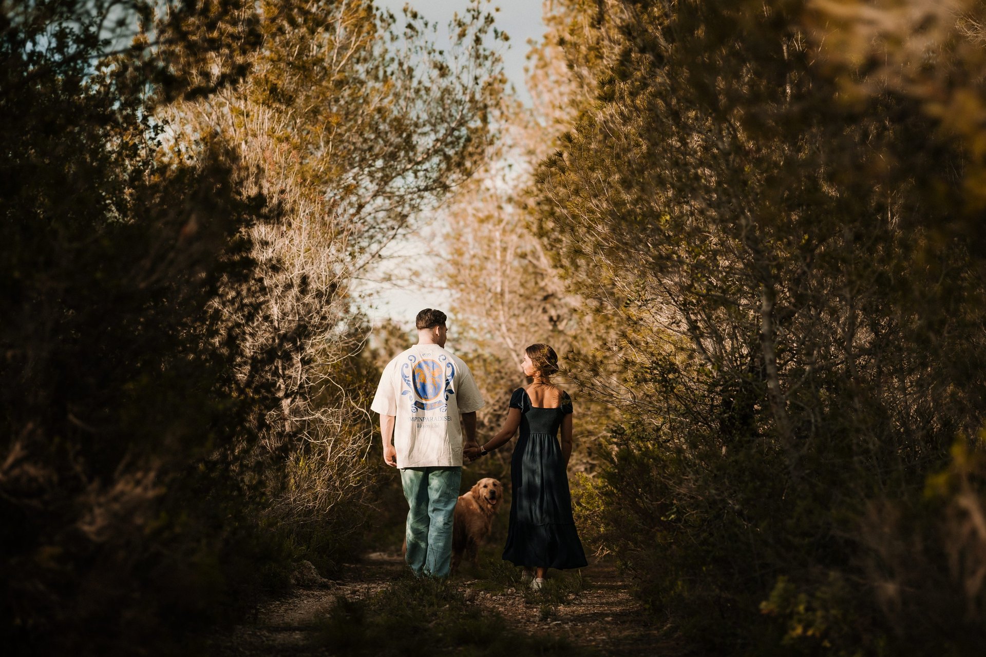 couple wearing silver-colored rings