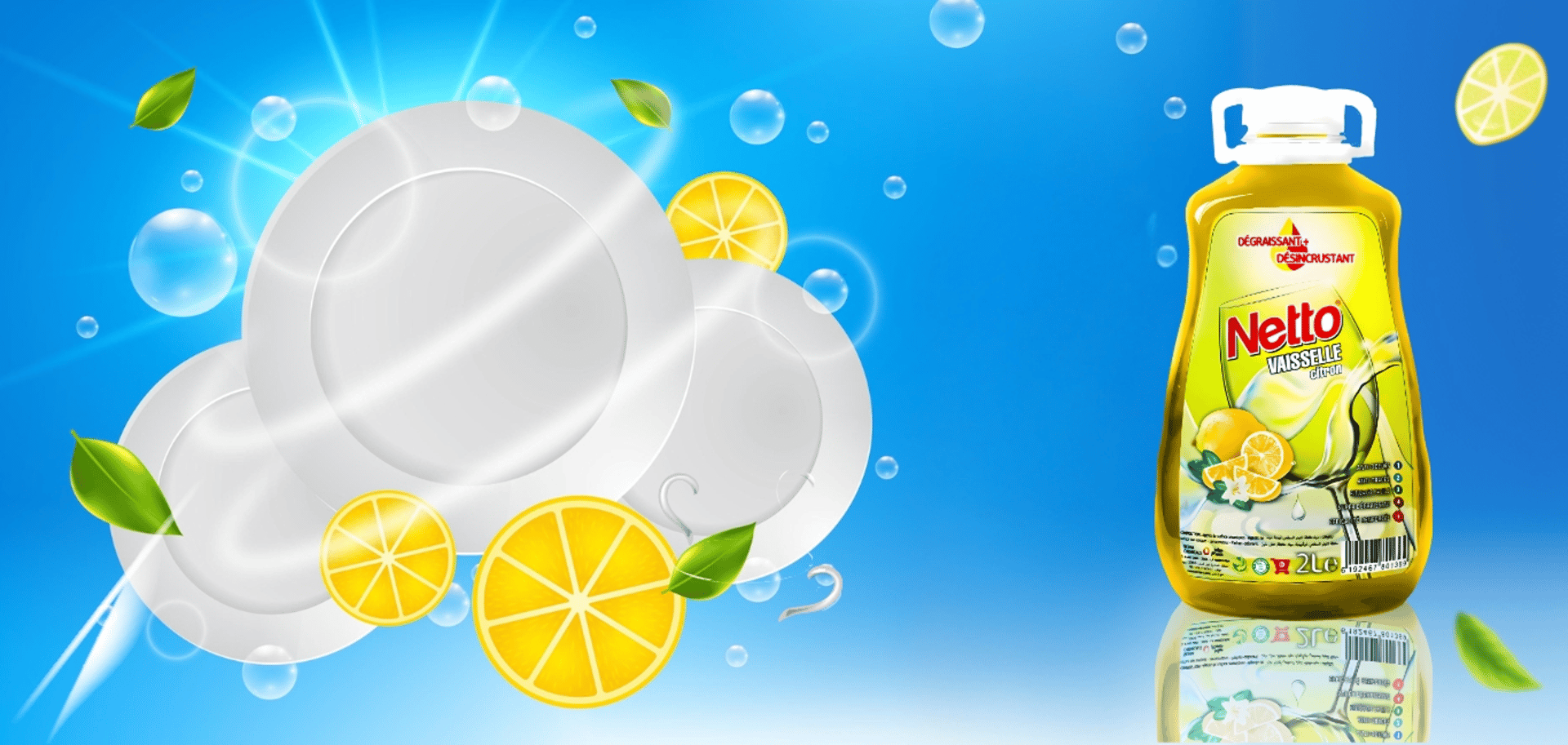 slider netto vaisselle citron