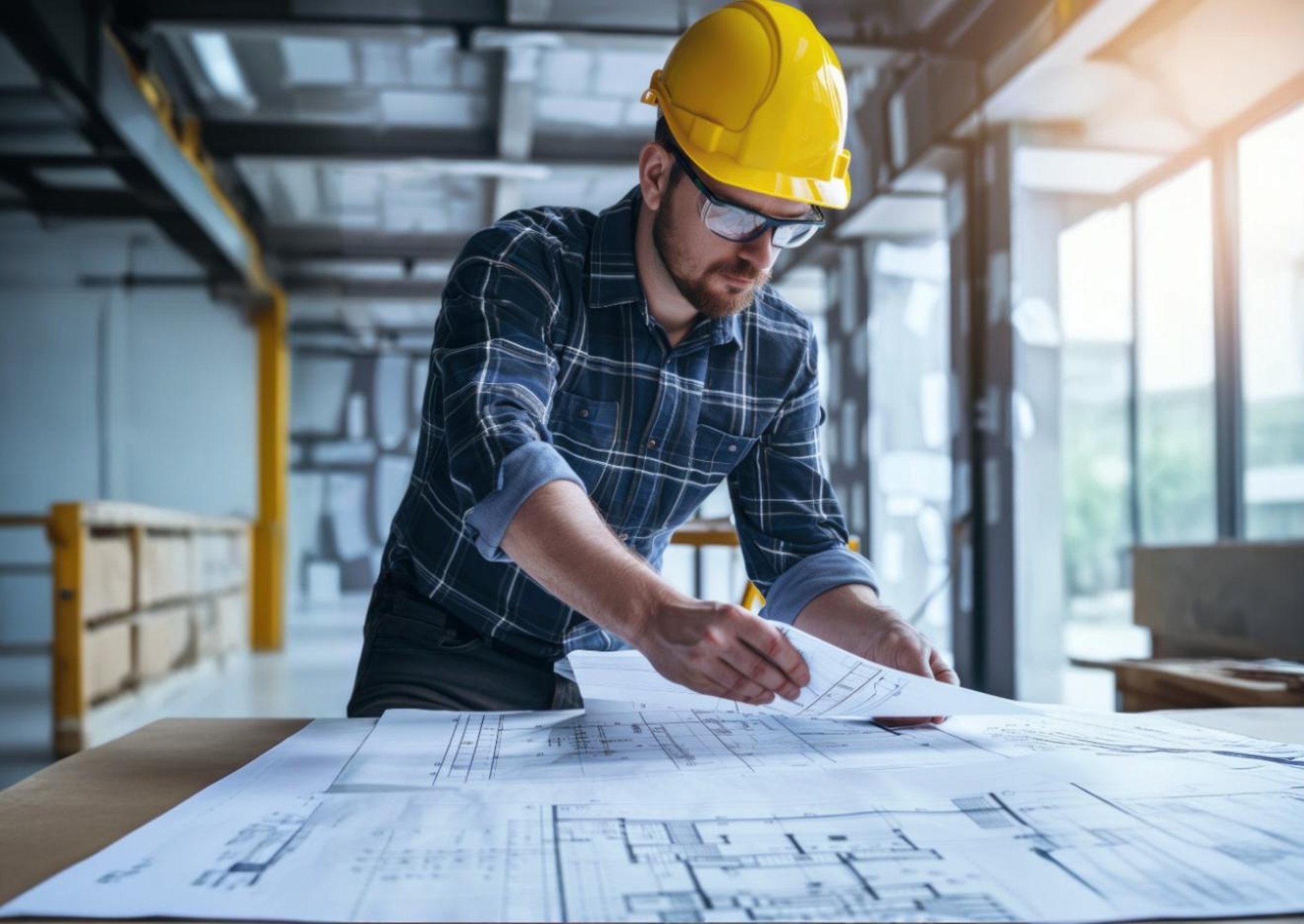 an abstract photo of a curved building with a blue sky in the background