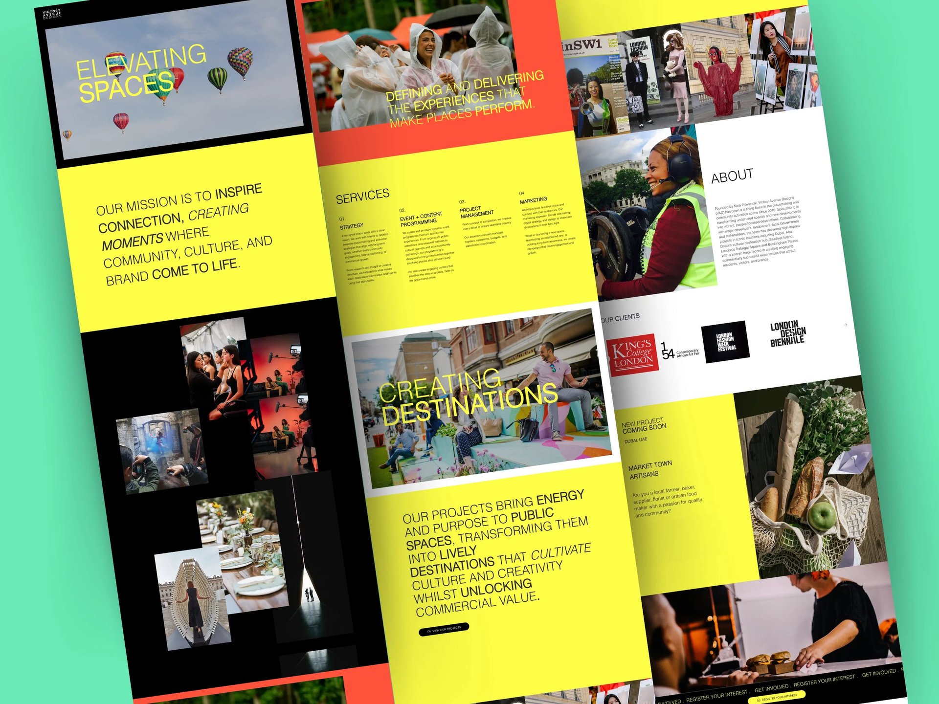 an abstract photo of a curved building with a blue sky in the background